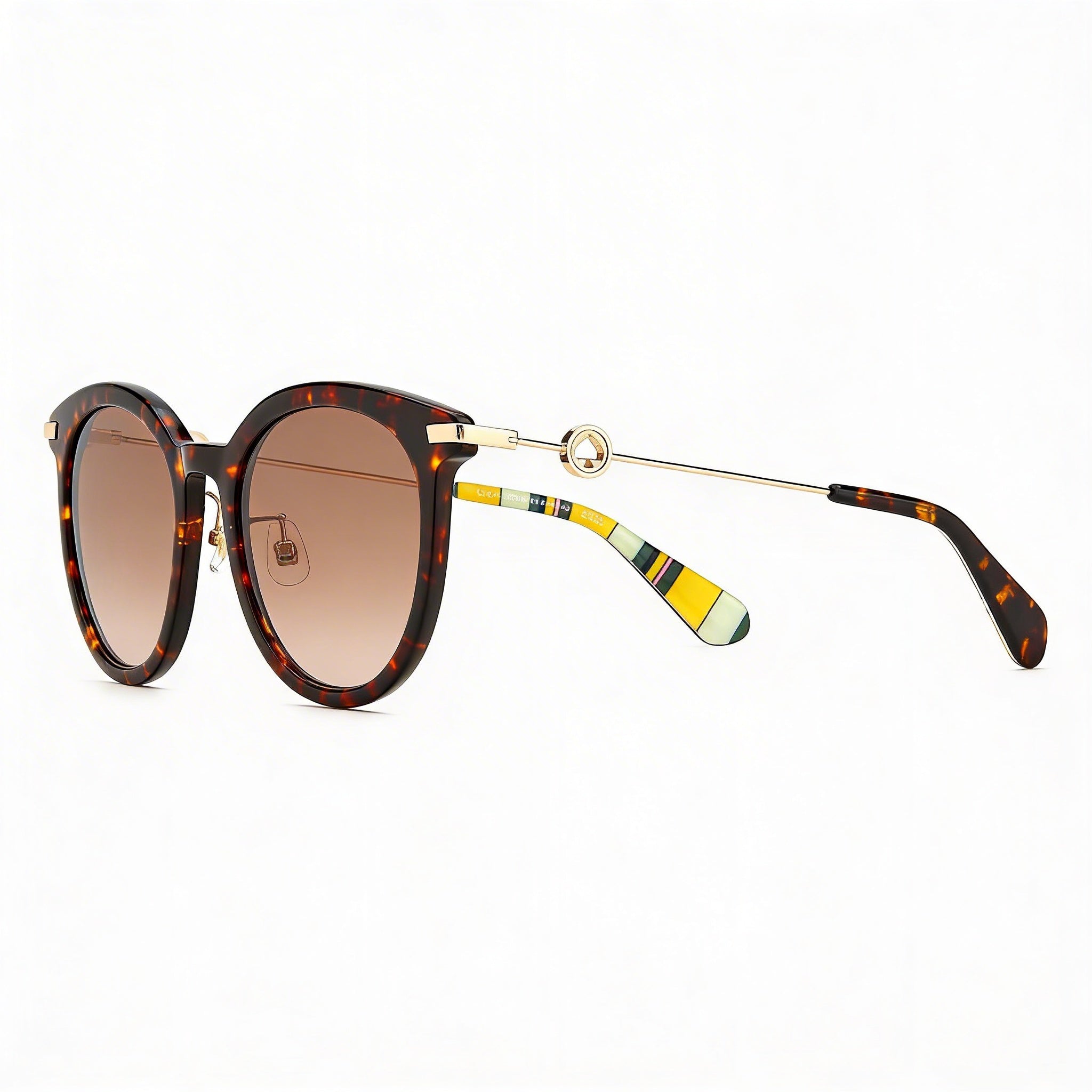 Gafas de sol de plástico Keesey/G/S para mujer de Kate Spade New York, color marrón habana degradado, protección UV, 53 mm, Photo 3