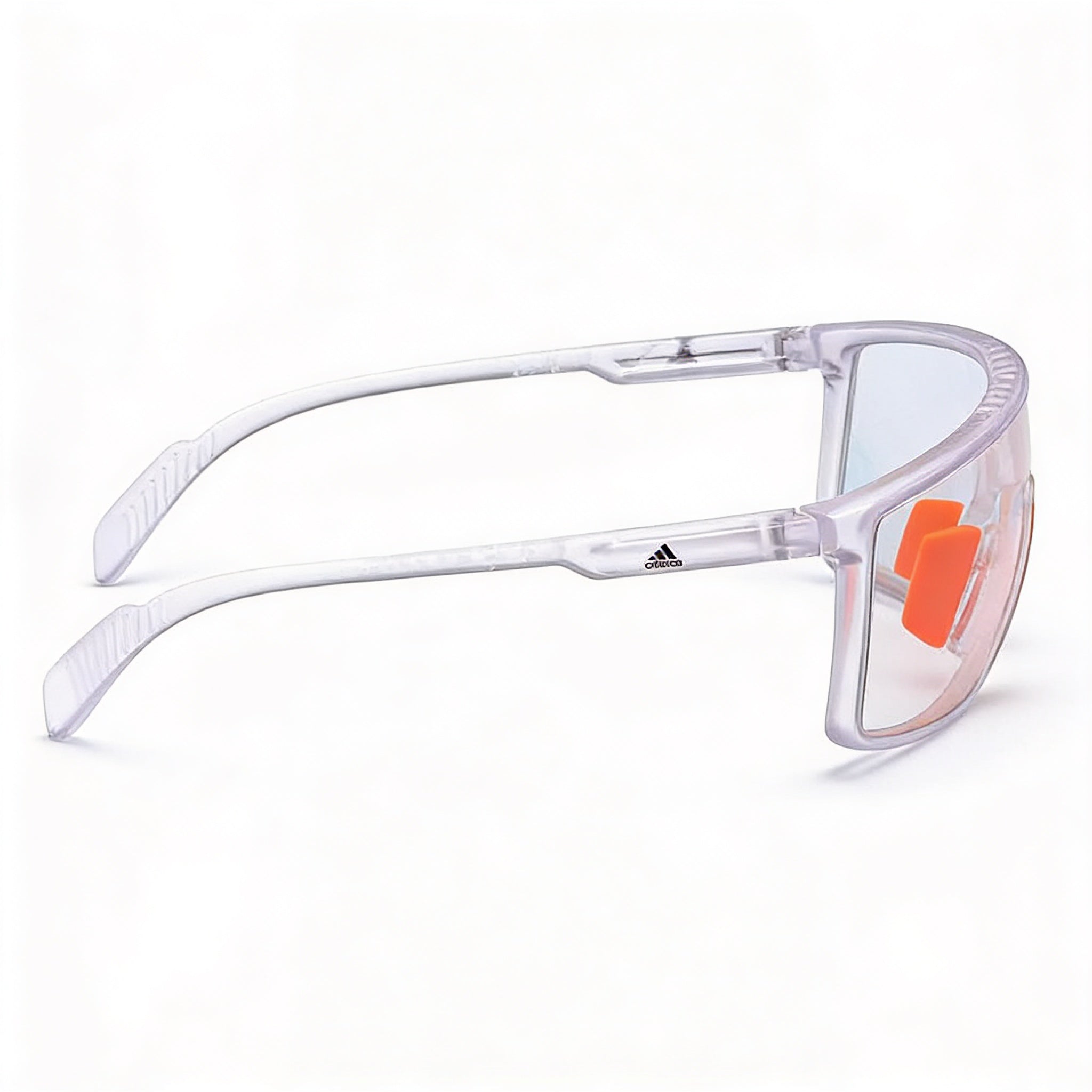 Adidas Unisex Crystal Plastic Frame Black Mirrored Photochromatic UV Protected Sunglasses 55mm, Photo 3