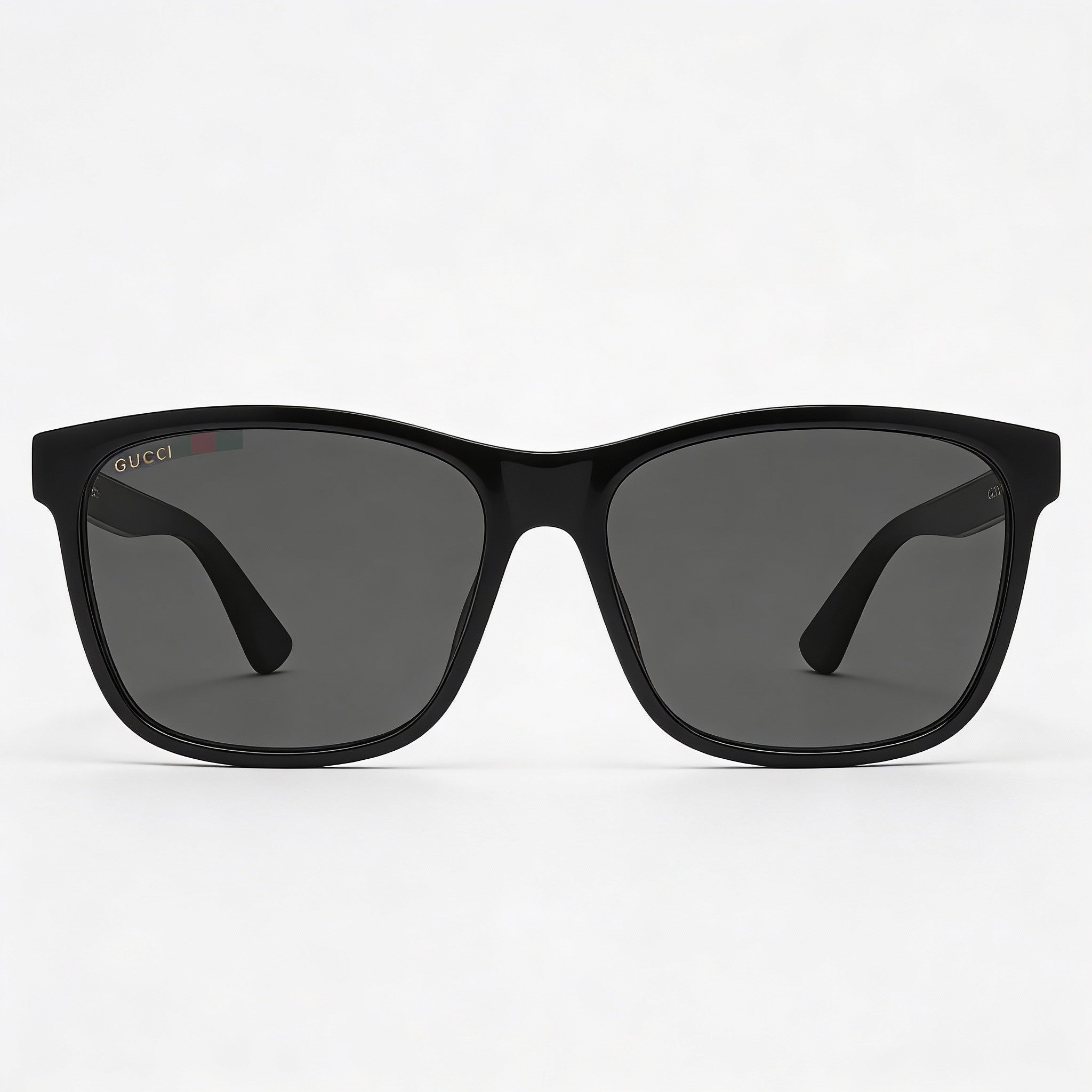 Gucci GG0746S Men's Black Injected Plastic Full Rim Sunglasses Grey Lenses 57-17 UV Protected, Photo 2
