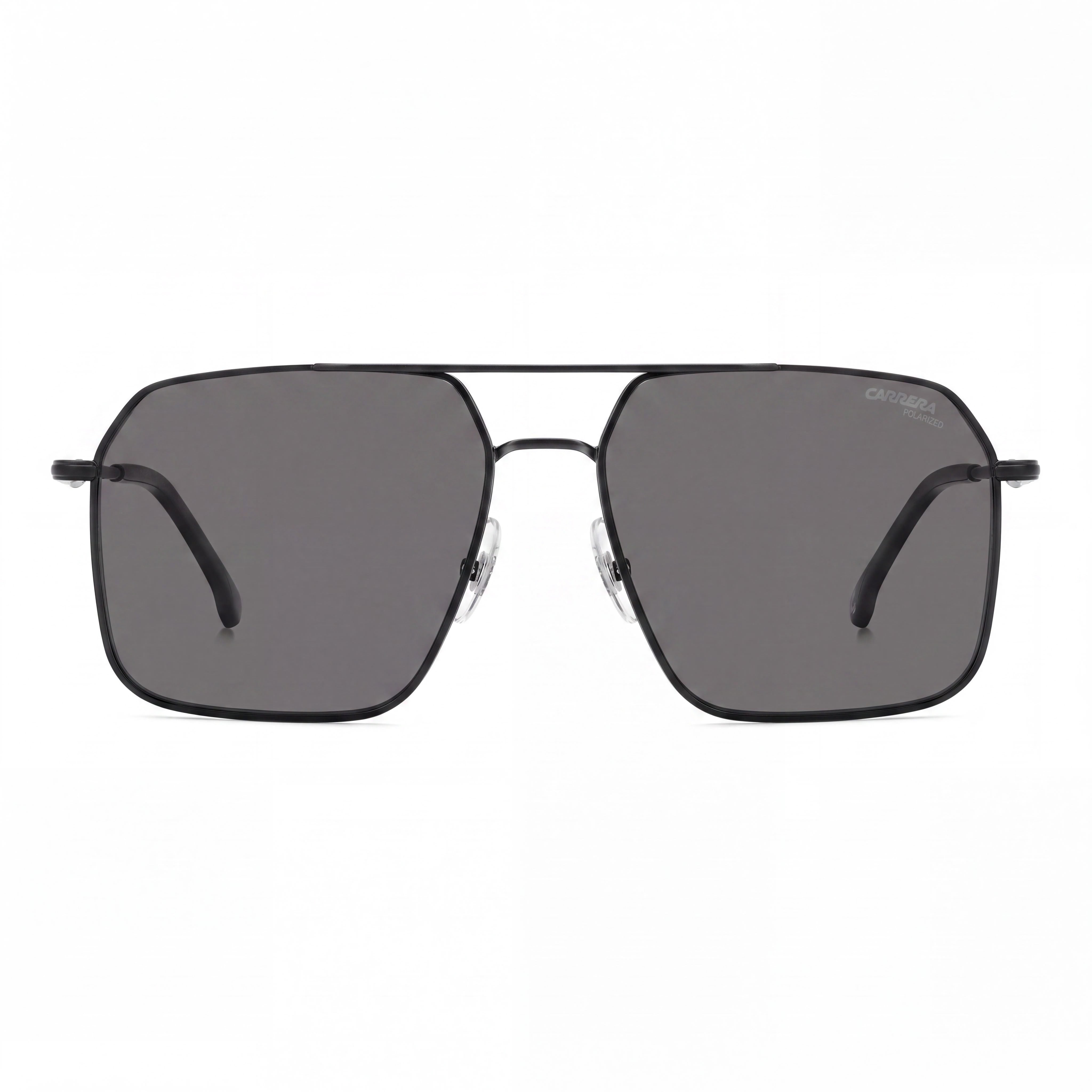 Carrera Casual Men's Matte Black Stainless Steel Grey Polarized UV 400 Sunglasses 59-16-145, Photo 2