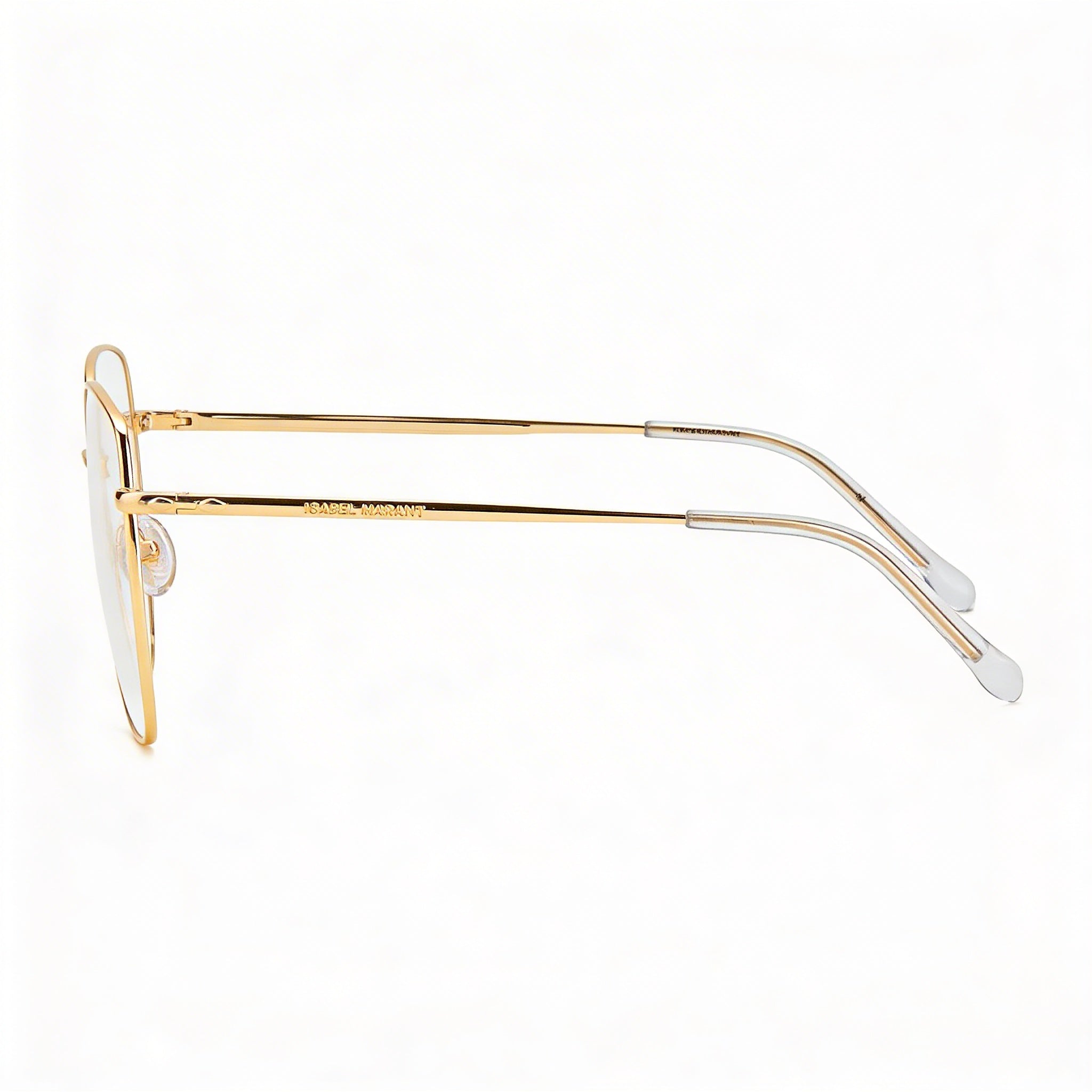 Gafas Cuadradas Unisex Isabel Marant Im0029 de Metal Oro Rosa con Puntas de Varilla de Acetato, Ancho de Lente 55mm, Photo 3