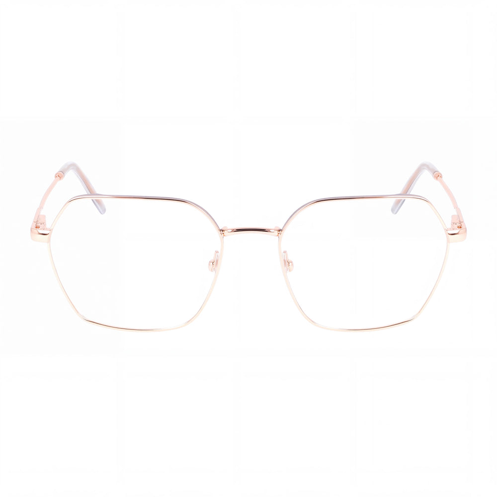 DKNY 1033 Men's Modern Rose Gold Metal Frame Polycarbonate Rose Gold Lenses 51mm Sunglasses