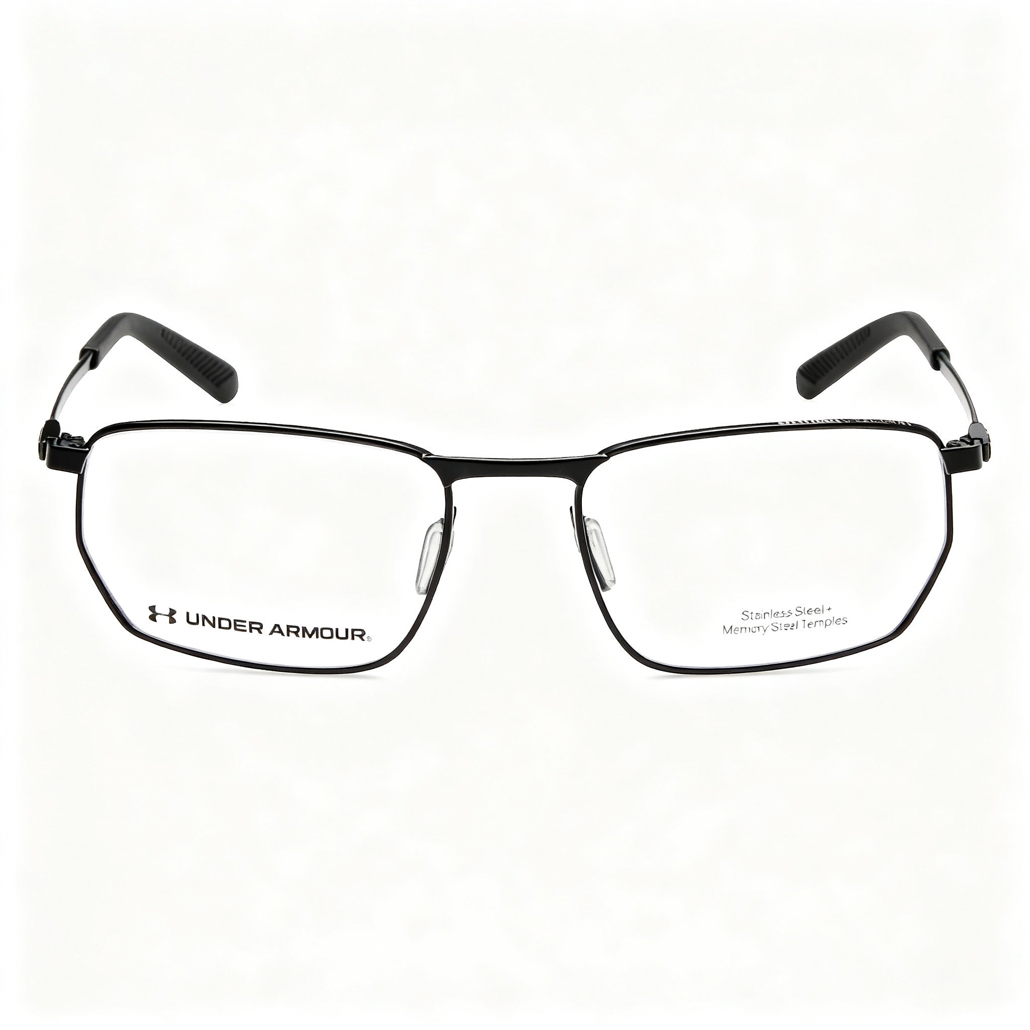 Under Armour UA 5046/G Men's Stainless Steel Optical Frames in Matt Black, 55mm Lens Width, Photo 3