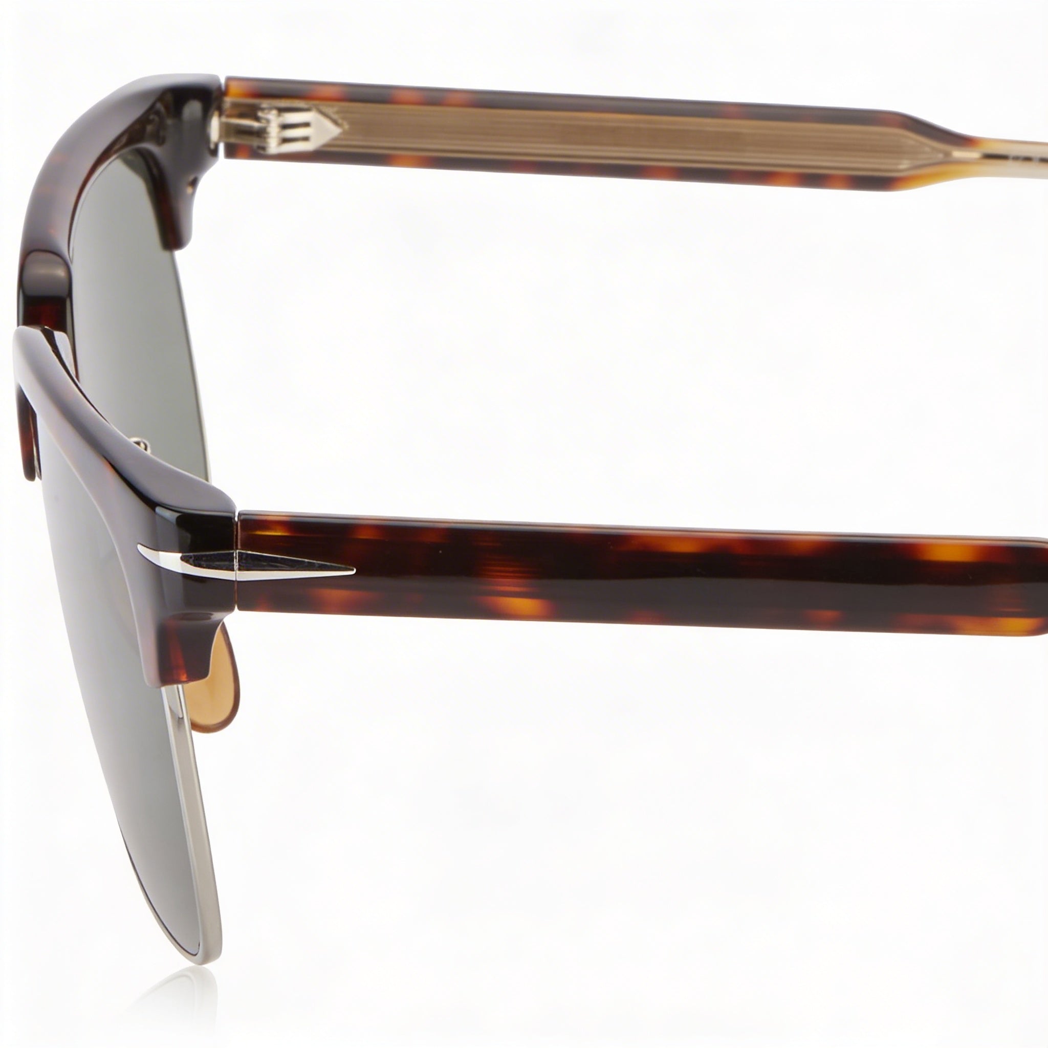 David Beckham Modern Unisex Stainless Steel Havan Ruthen Sunglasses 55mm with 100% UV Protection, Photo 3