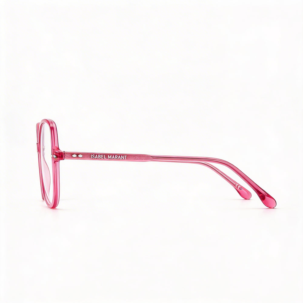 Isabel Marant Gafas Rosas y Plateadas de Acetato Modernas Unisex 54mm