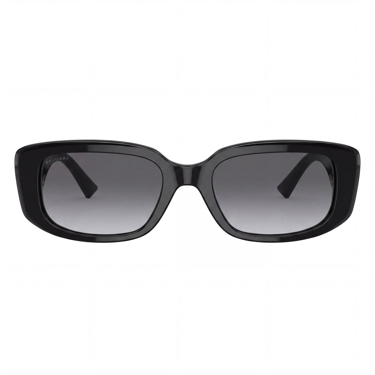 Bvlgari 501/T3 Women's Rectangle Acetate Frame Sunglasses Black Gray Gradient Grey Gradient Lenses UV Protection 53mm, Photo 2