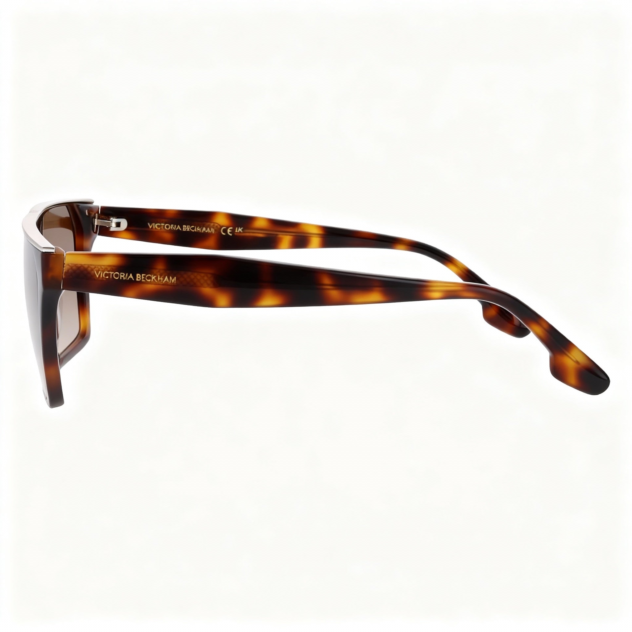 Victoria Beckham VB683S Women's Tortoise Sunglasses, featuring 58mm Lens Width, 12mm Bridge, 145mm Temple Length, Photo 3