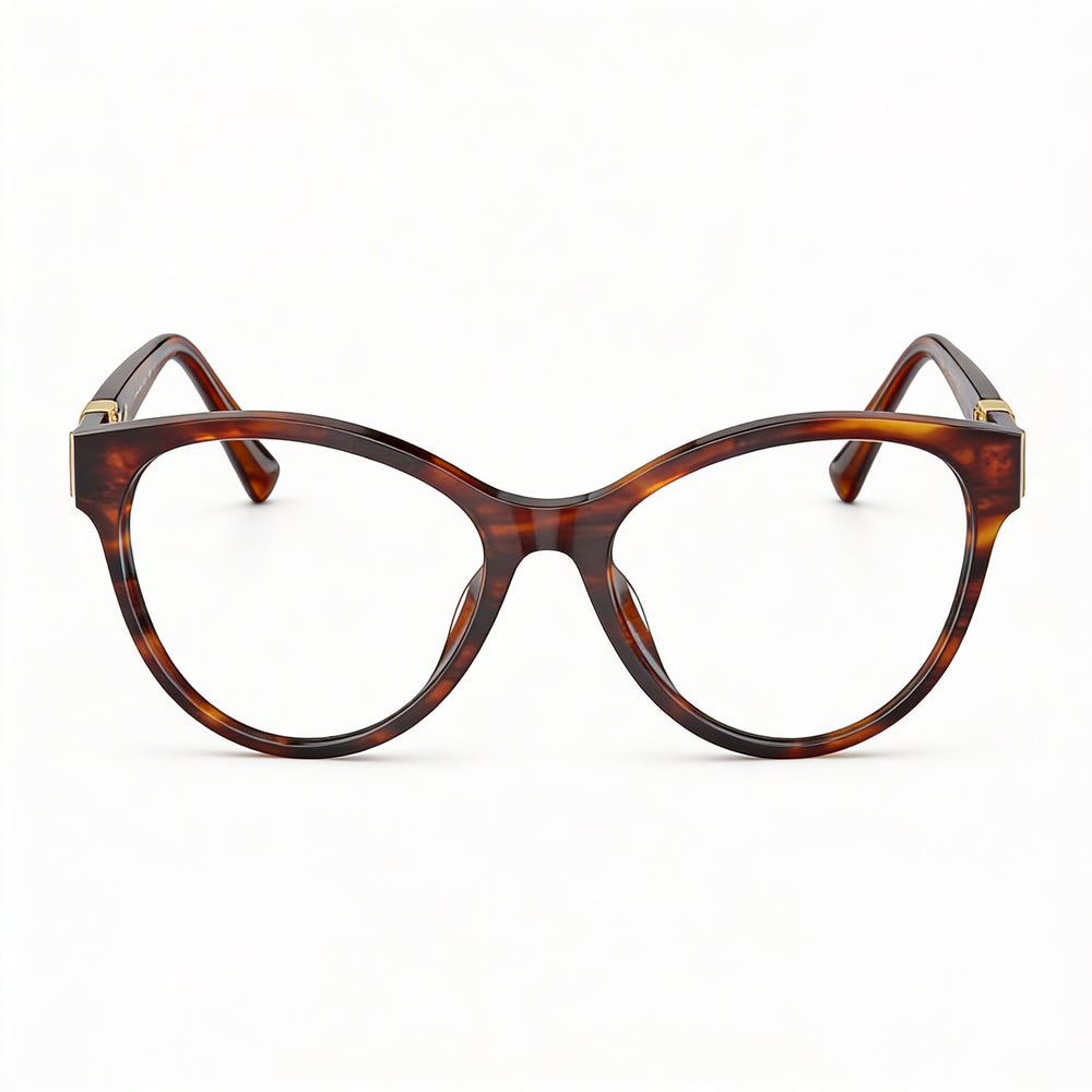 Gafas de hombre Ralph Lauren Rl 6238u con montura de acetato Havana a rayas y lentes 54-17-145mm