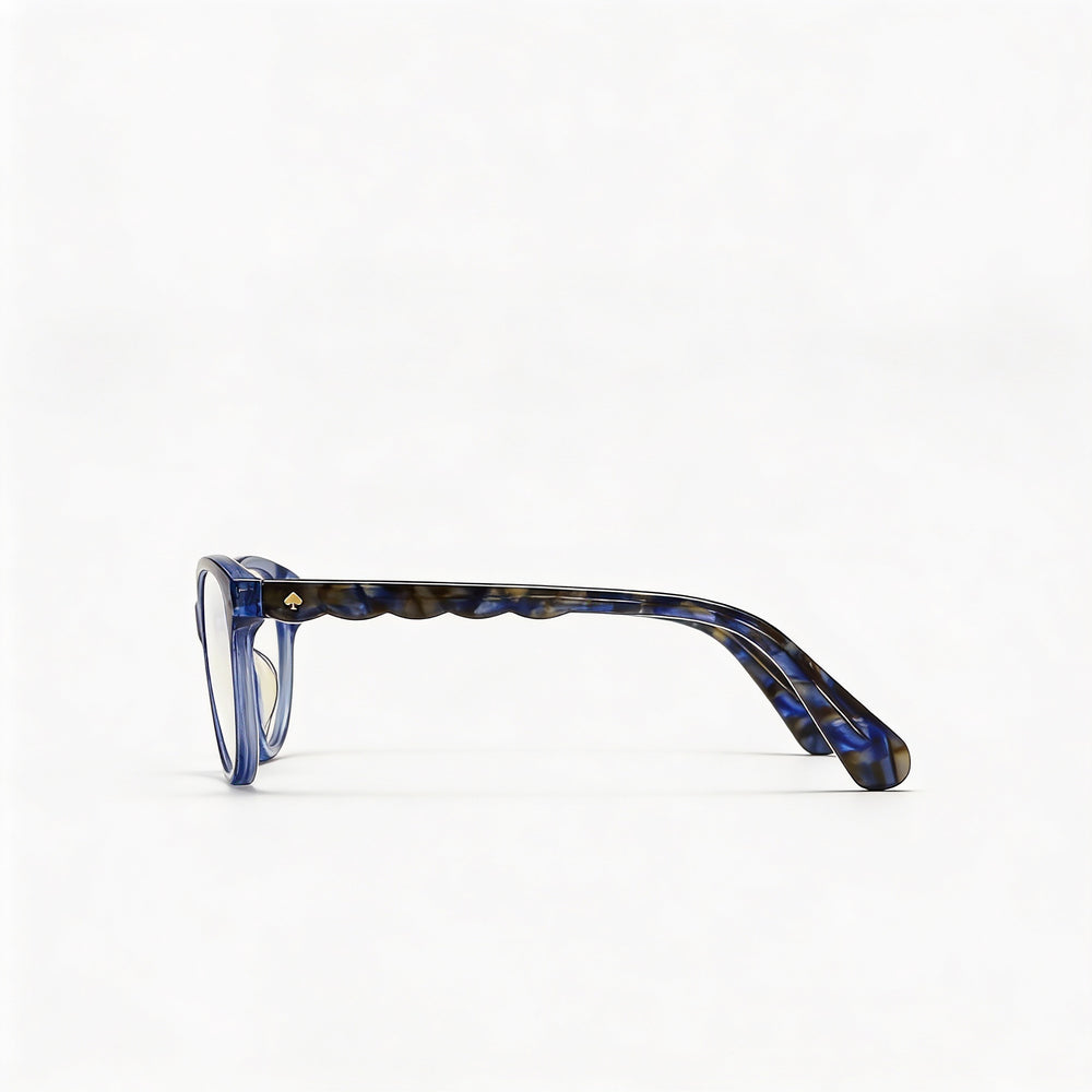 Gafas de sol Kate Spade New York de estilo moderno para mujer, montura de acetato azul, lentes de policarbonato no polarizadas, 48 ​​mm