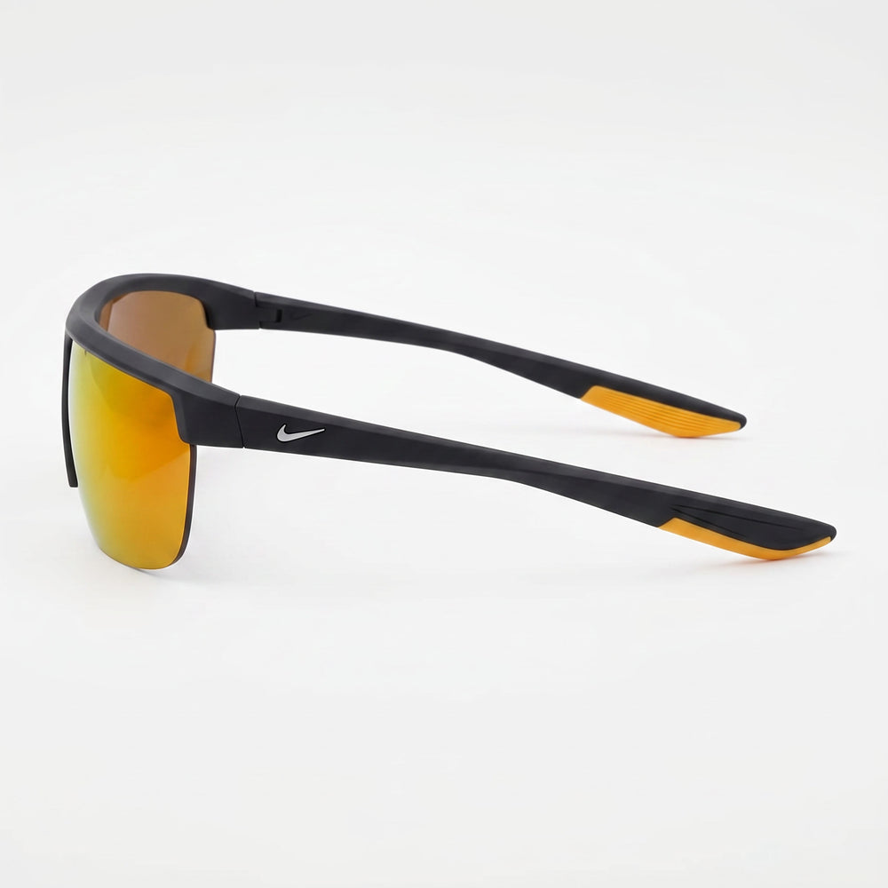 Nike Tempest Unisex Gridiron Orange Plastic Sunglasses with UV Protection Brown Orange Mirror Lenses 60mm