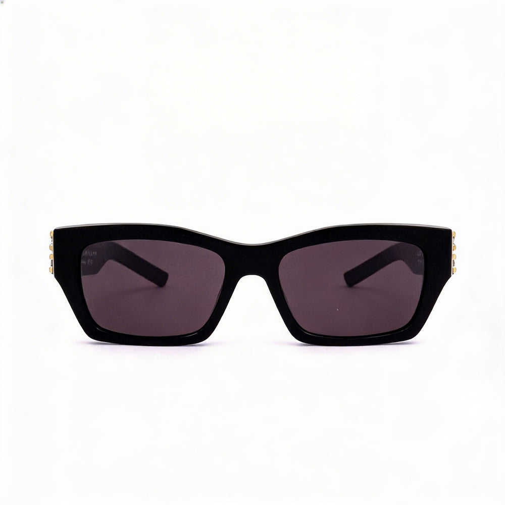 Givenchy Casual Women's Shiny Black Acetate Sunglasses with Smoke Lenses, UV 400 Protection, 54mm