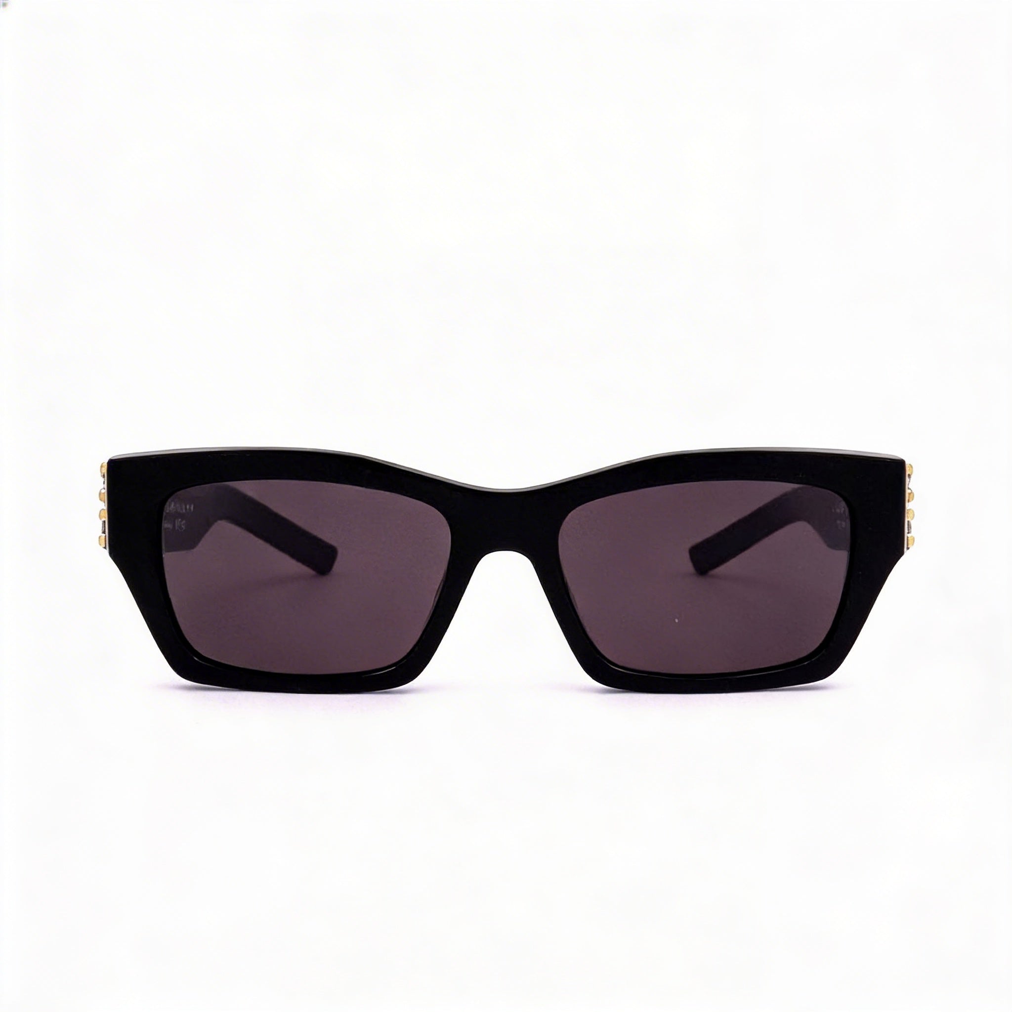 Givenchy Casual Women's Shiny Black Acetate Sunglasses with Smoke Lenses, UV 400 Protection, 54mm, Photo 2