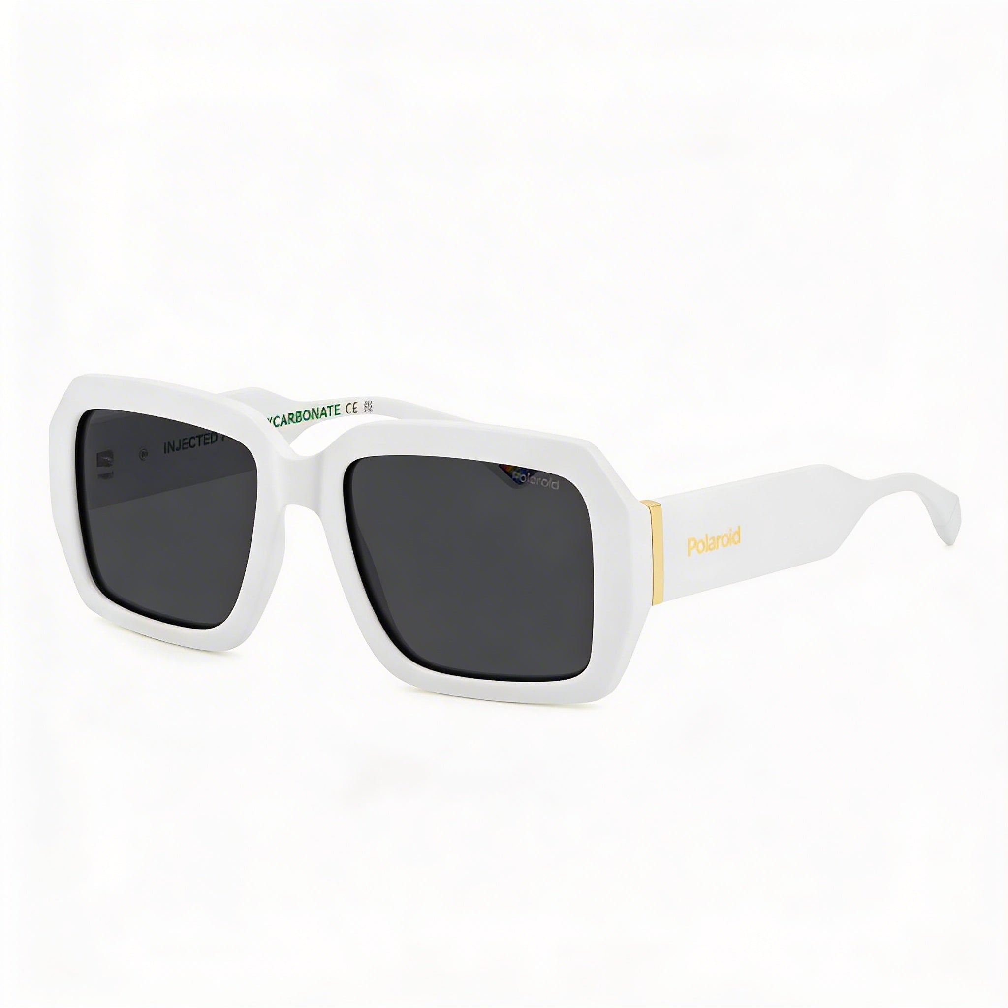 Gafas de sol Polaroid PLD 6223/S/X para hombre, montura de policarbonato blanco, lentes polarizadas grises, 54 mm, Photo 2