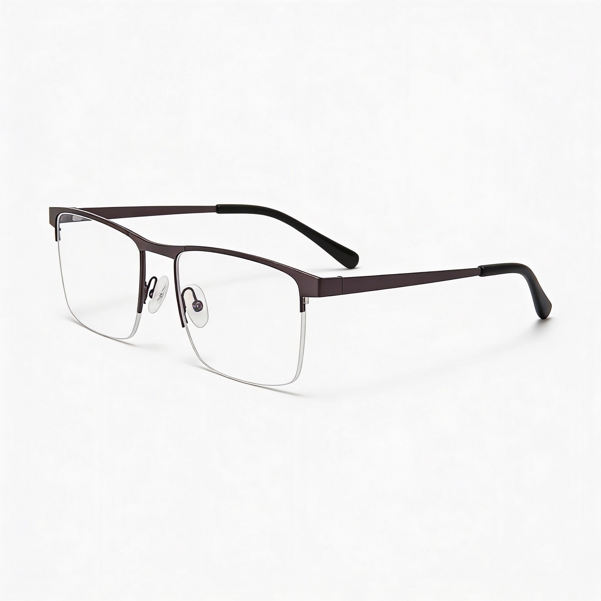 Gafas Chesterfield Ch 113xl para hombre con montura de metal gris y lentes transparentes de 57 mm de ancho., Photo 3