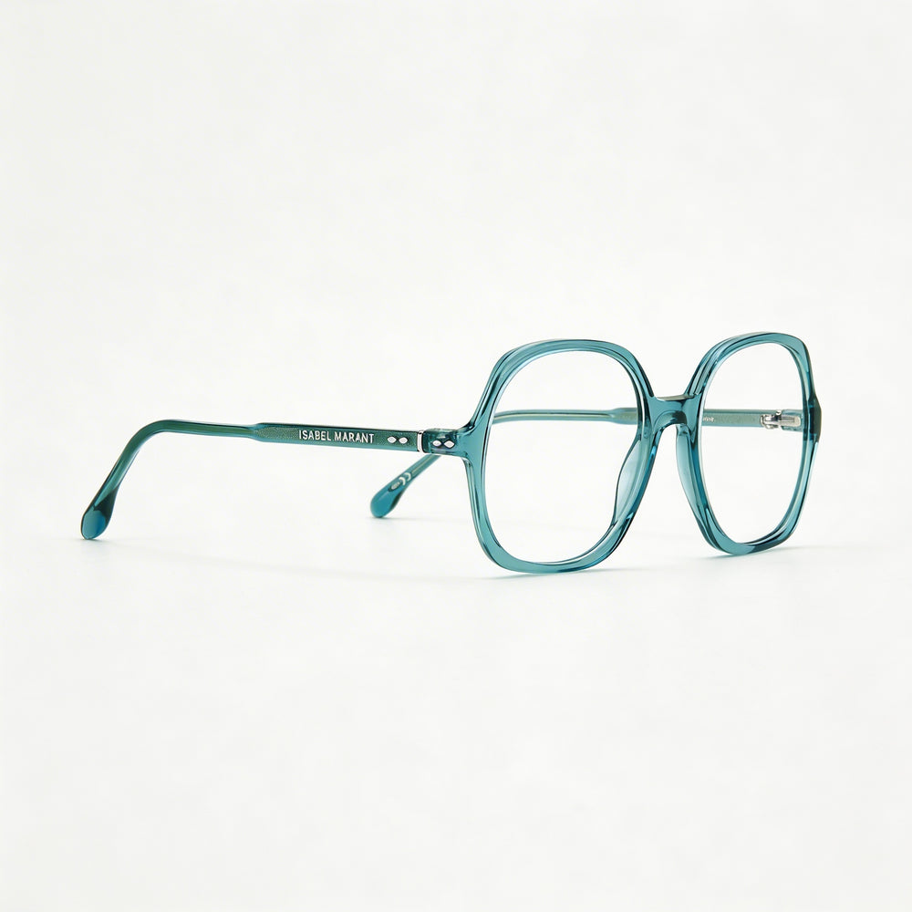 Gafas de sol Isabel Marant Im 0087 de mujer, color verde azulado, con montura de acetato y lentes de policarbonato, 54 mm de ancho de lente