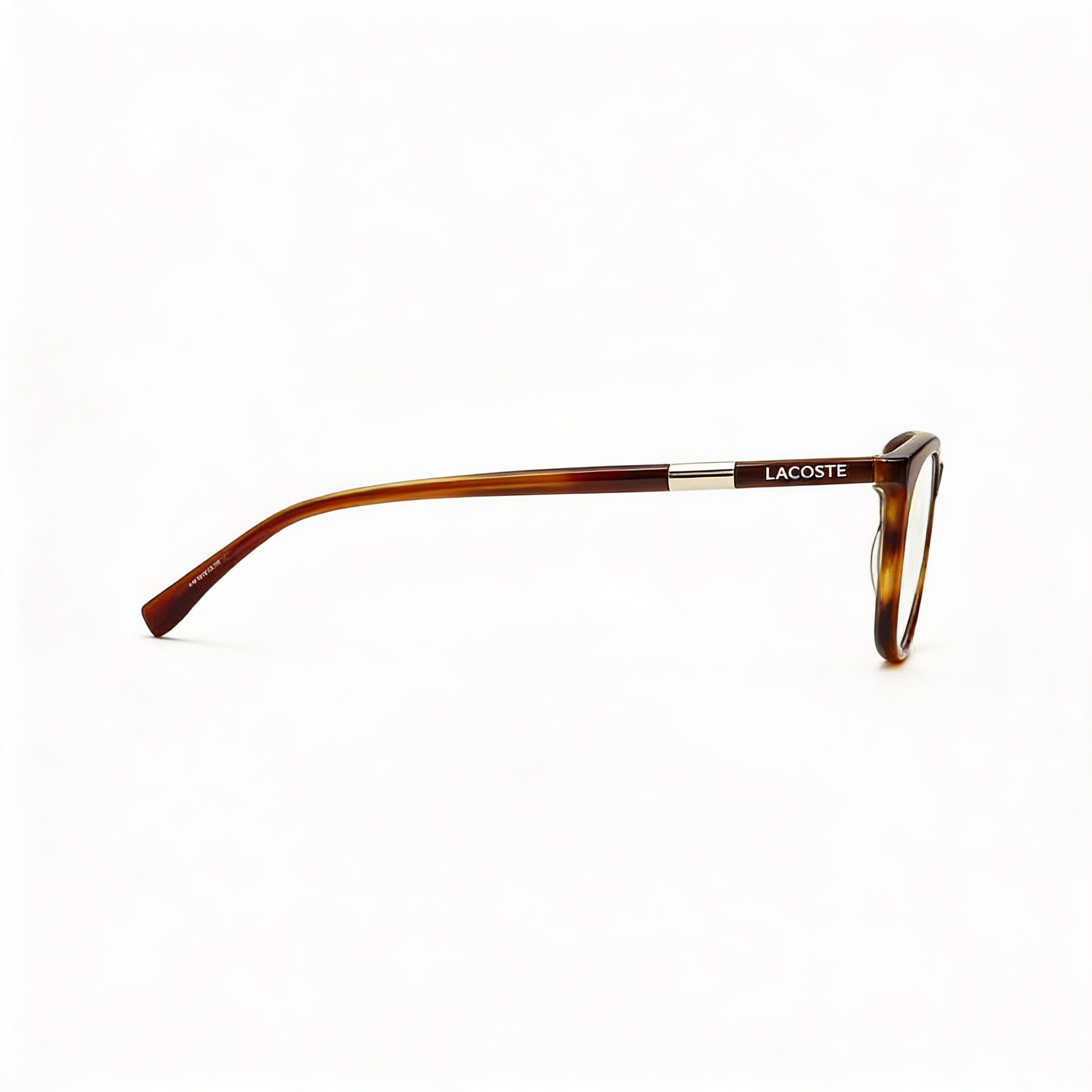 Gafas Lacoste Casual Havana de acetato para mujer, ancho de lente: 57 mm, puente: 18 mm, patilla: 145 mm, Photo 3