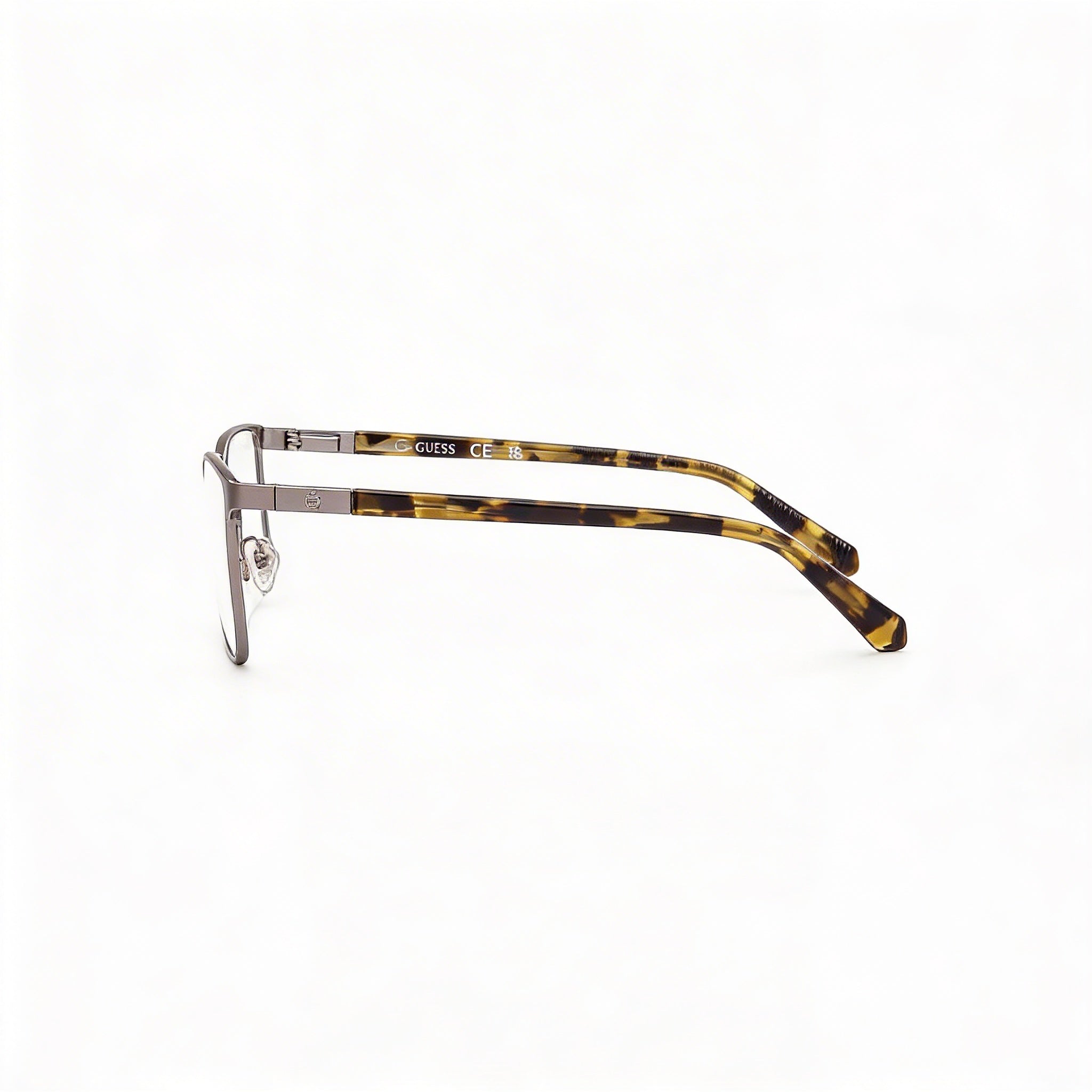 Gafas unisex Guess Gu50243 con montura metálica satinada brillante y lentes sin policarbonato de 58 mm, Photo 3