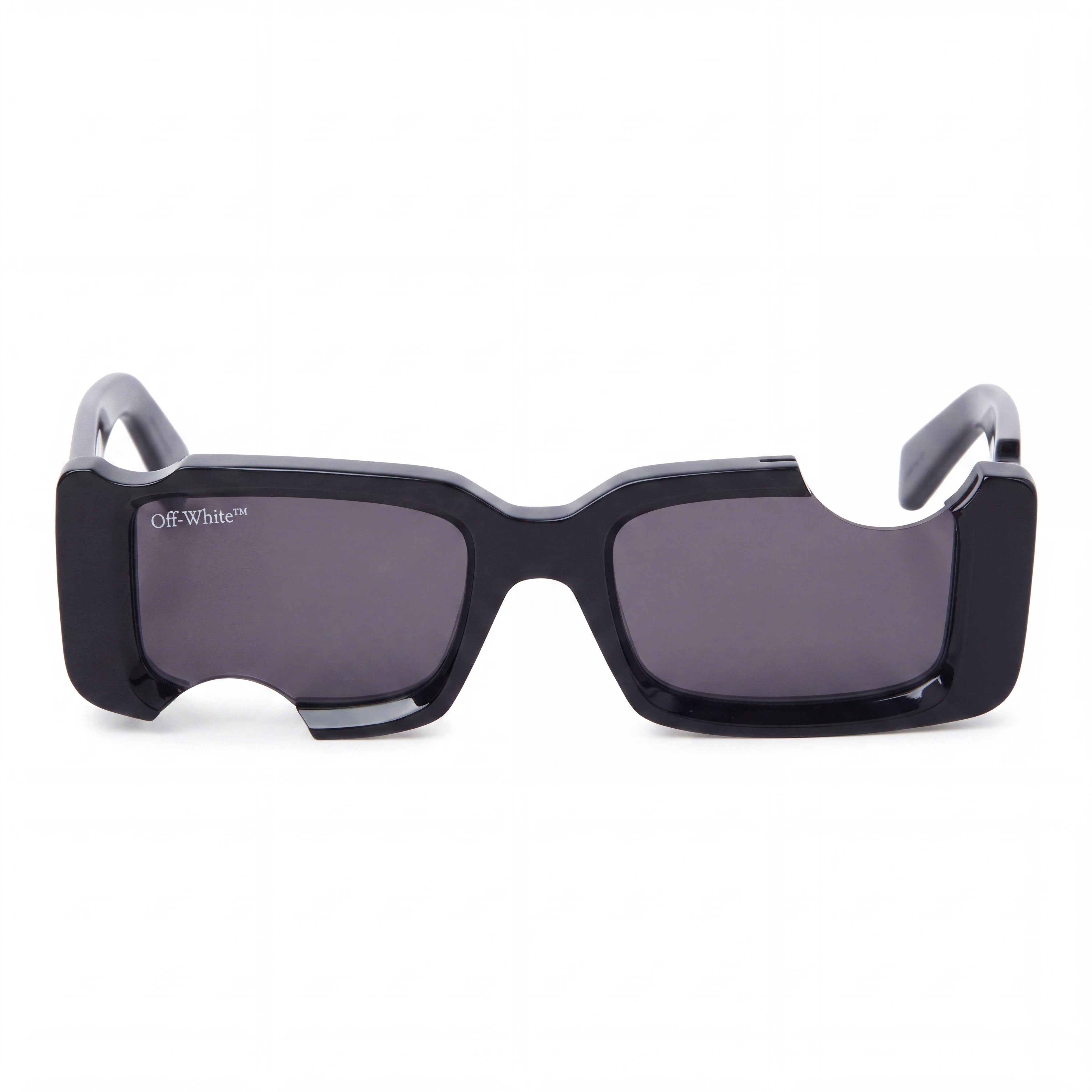 OFF-WHITE OERI006 1007 Modern Unisex Black Acetate Frame Grey Lens Sunglasses 50-20-150, Photo 2