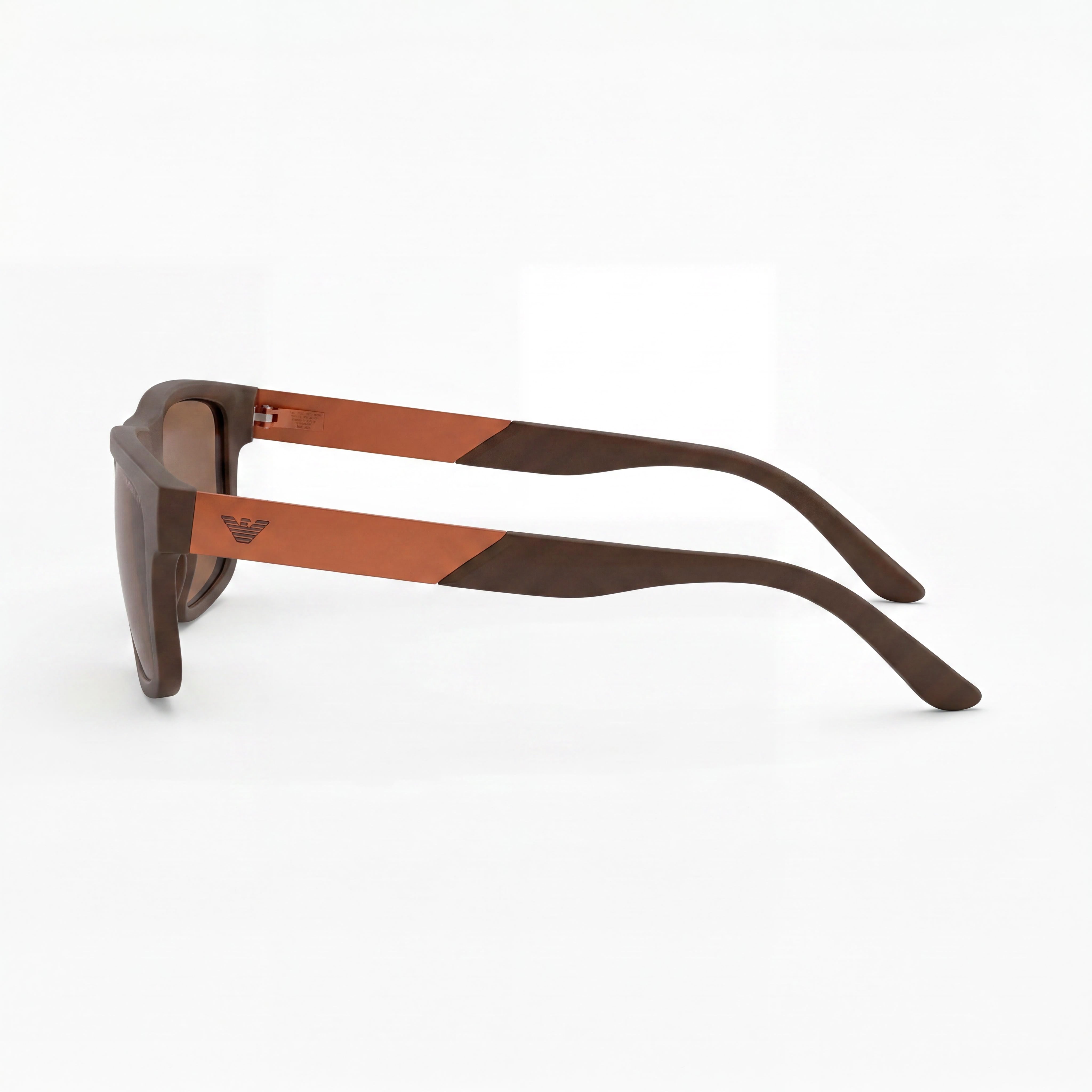 Emporio Armani Gafas de sol para mujer Ea4244u de ajuste universal con montura de plástico marrón mate y lentes no polarizadas de 57mm, Photo 3