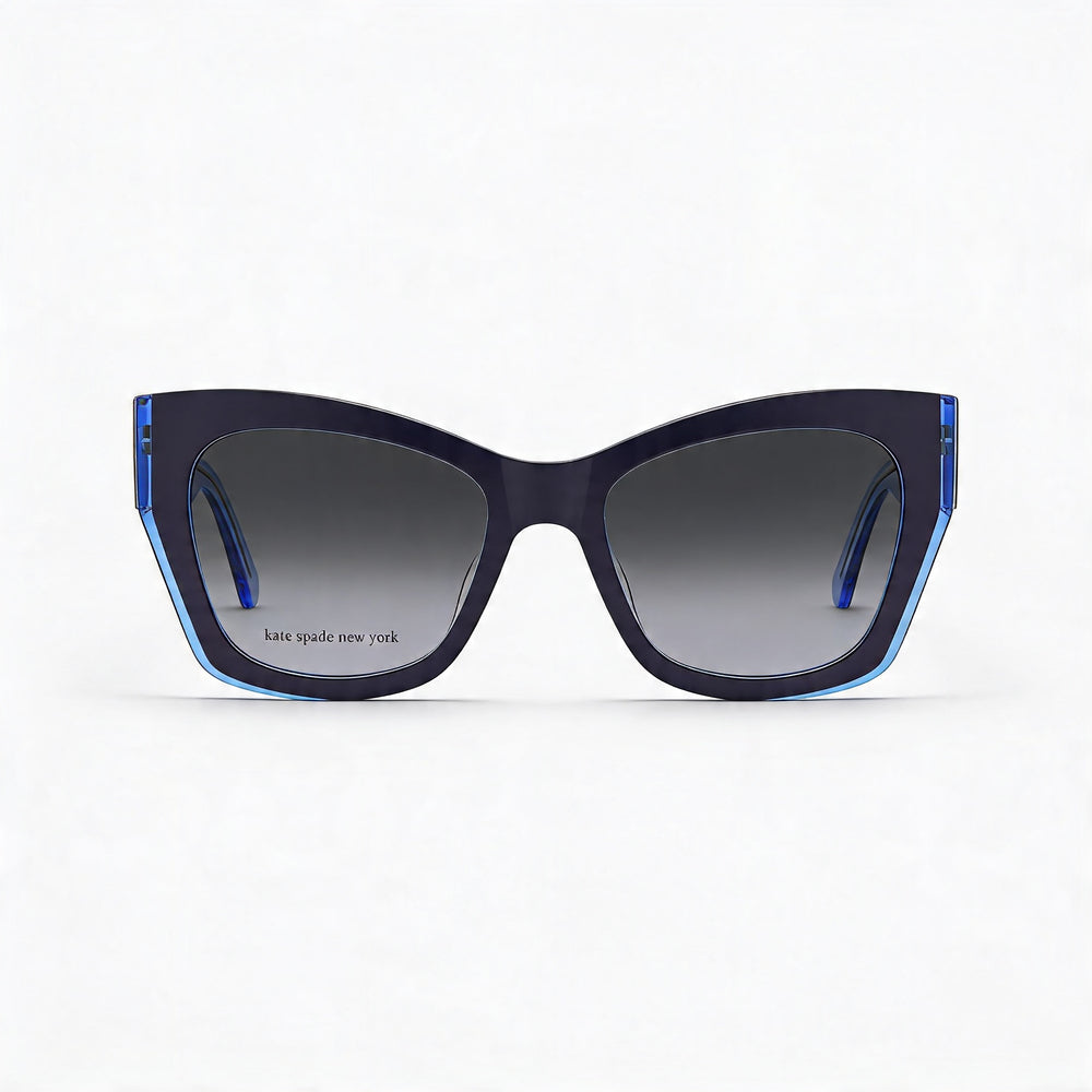 kate spade new york KS JAYDA/G/S Gafas de Sol para Mujer, Acetato Azul, Lente Gris Oscuro, 100 % Protección UV 53-19-140