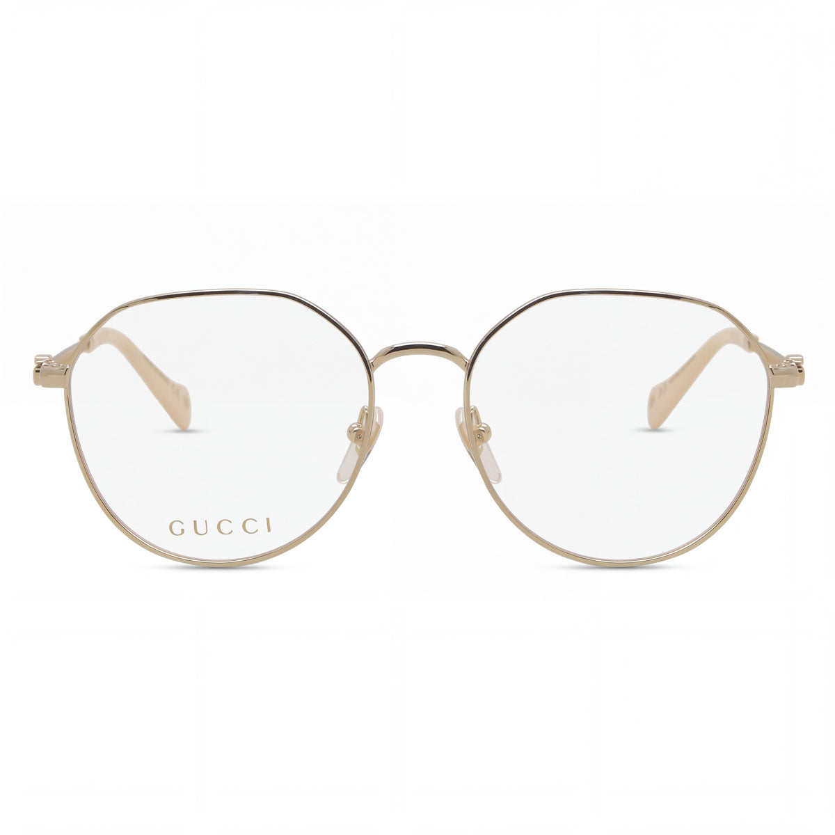 Gafas Gucci GG1145O para mujer, de metal dorado, forma ovalada y montura completa, con 54 mm de ancho de lente, 16 mm de ancho de puente y 140 mm de longitud de varilla, Photo 2