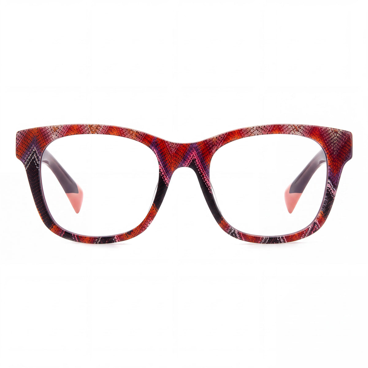 M Missoni Mis 0104 Unisex Plastic Pattern Pink Violet Non- Complete Eyewear Frame 50-19-140, Photo 2