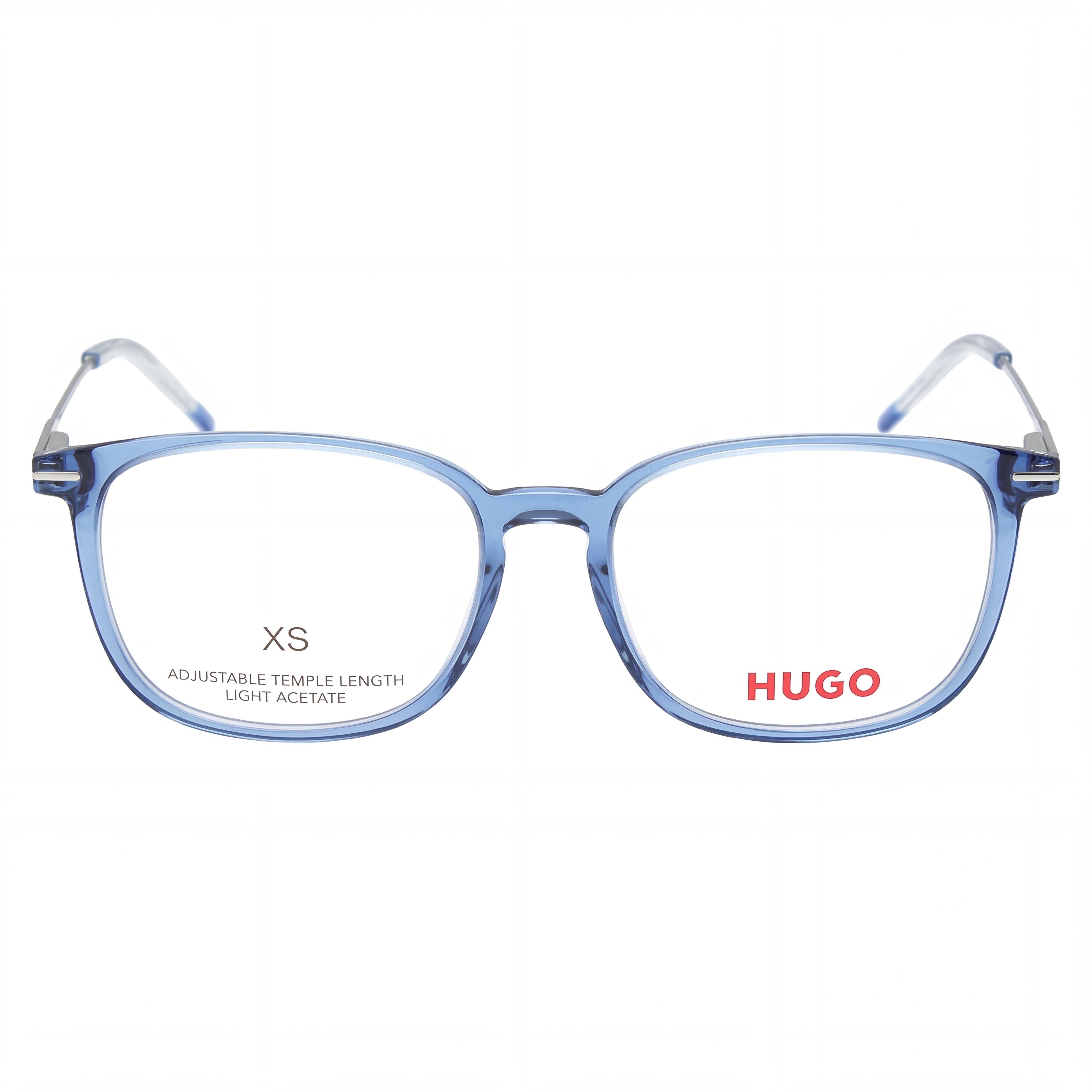 Hugo Boss PJP/16 Blue Rectangle Eyeglasses for Men, Acetate 52mm, Photo 2