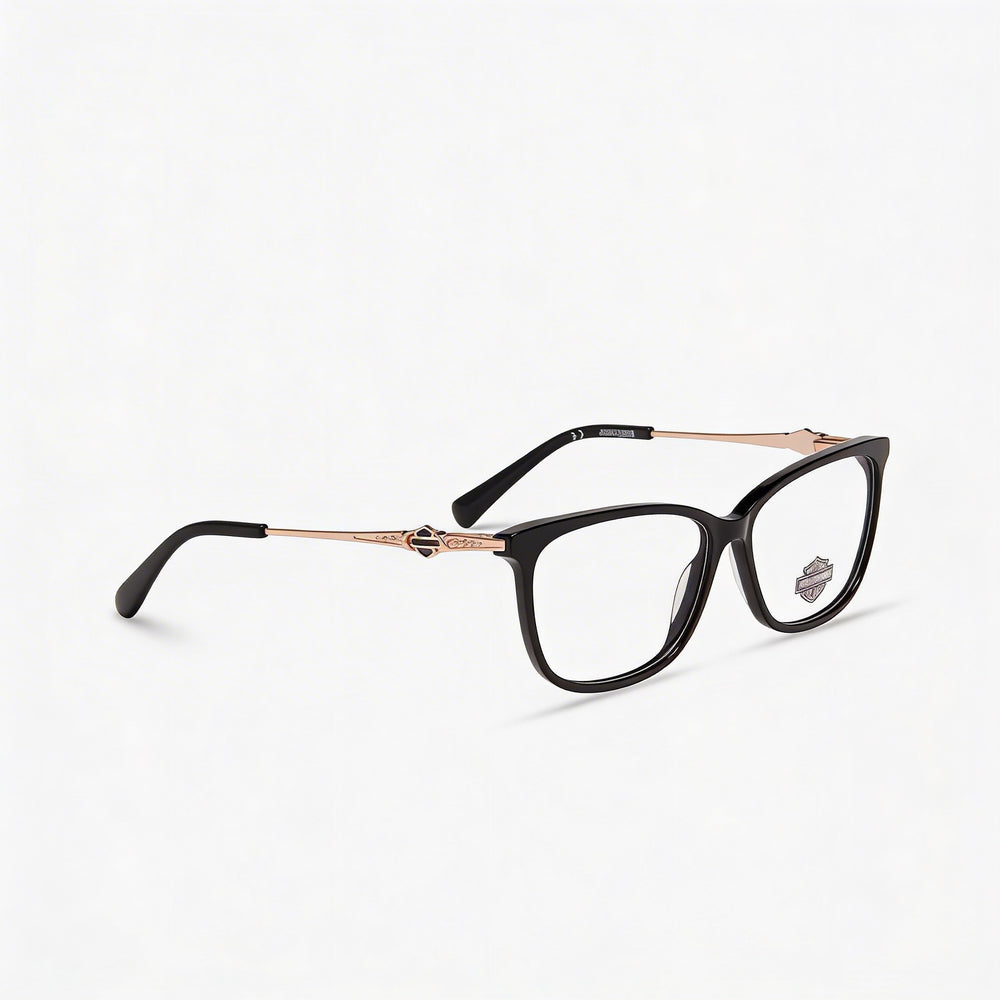 Harley-Davidson Hd0564 Men's Black Plastic Frame Eyewear with Clear Polycarbonate Lenses 54-15-140