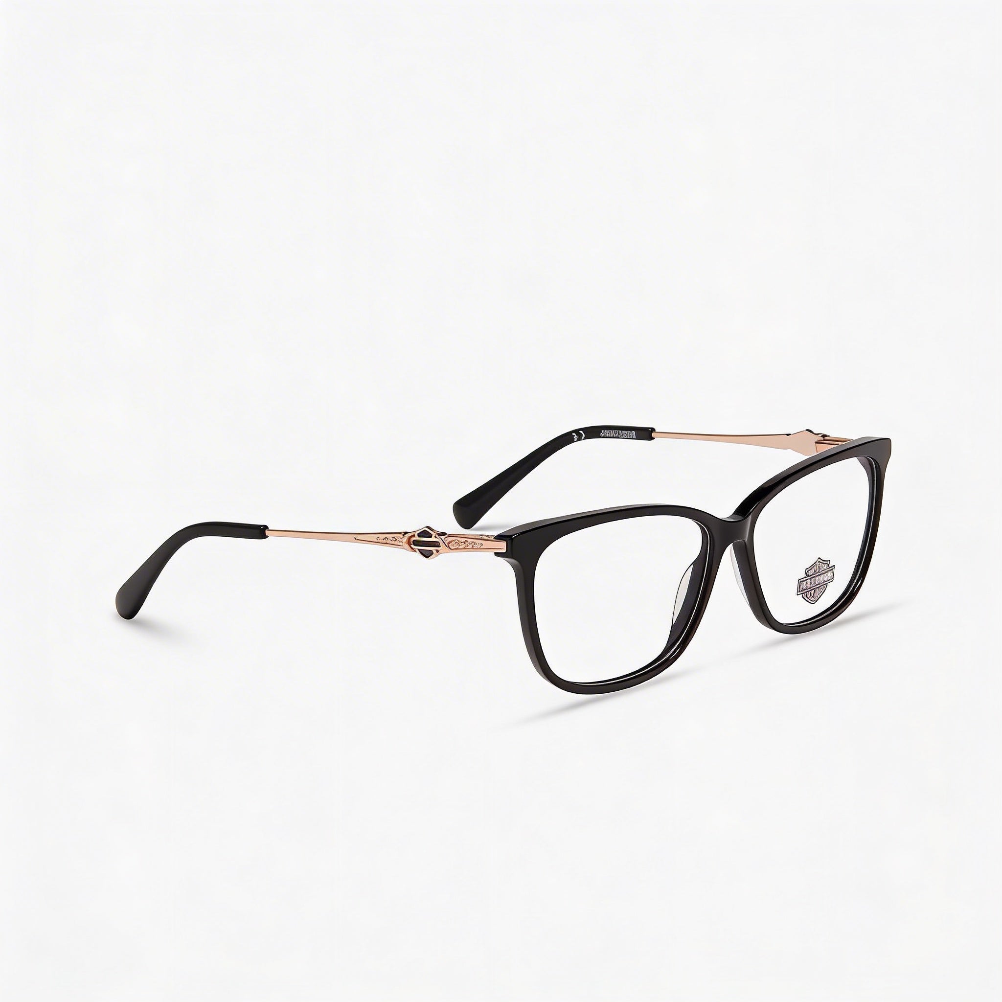 Gafas Harley-Davidson Hd0564 para hombre con montura de plástico negra y lentes de policarbonato transparente, 54-15-140, Photo 1