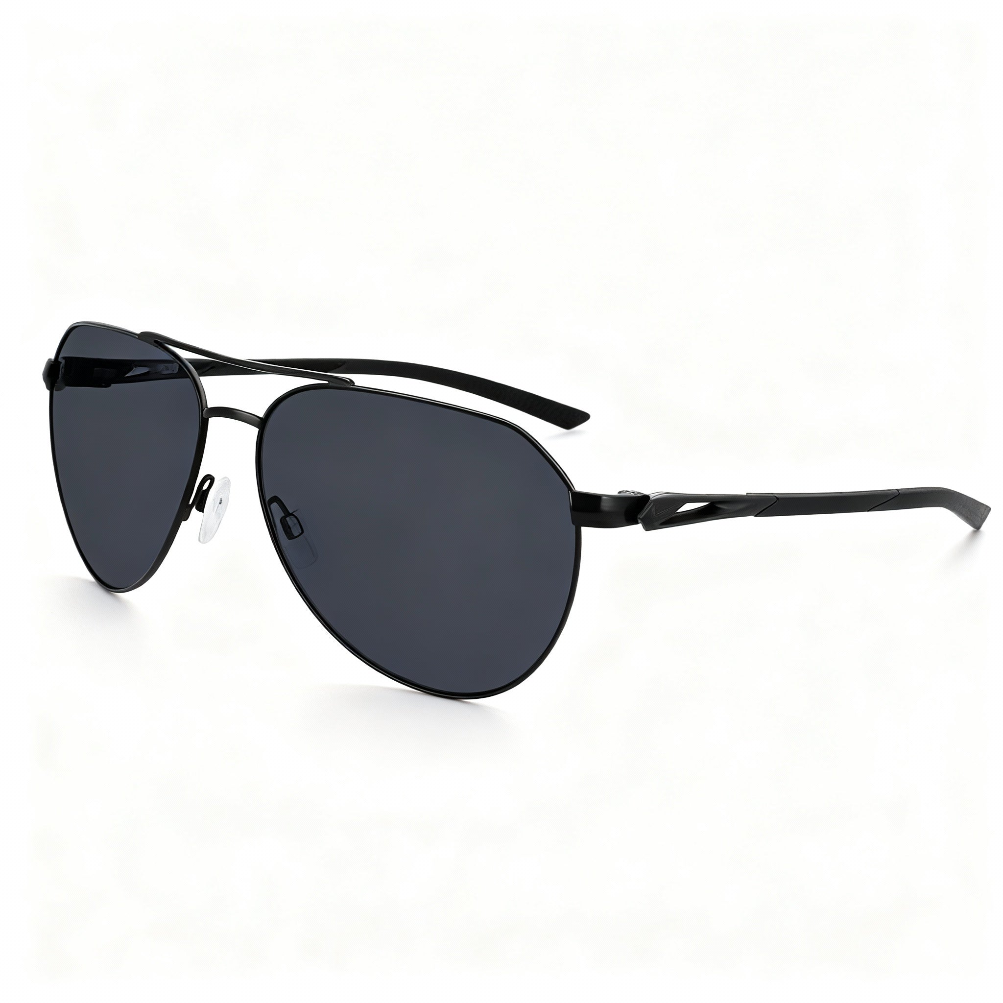 Nike Modern Unisex Plastic Satin Black Frame Polycarbonate Dark Grey Non-Polarized 60mm Lens Width Sunglasses, Photo 3