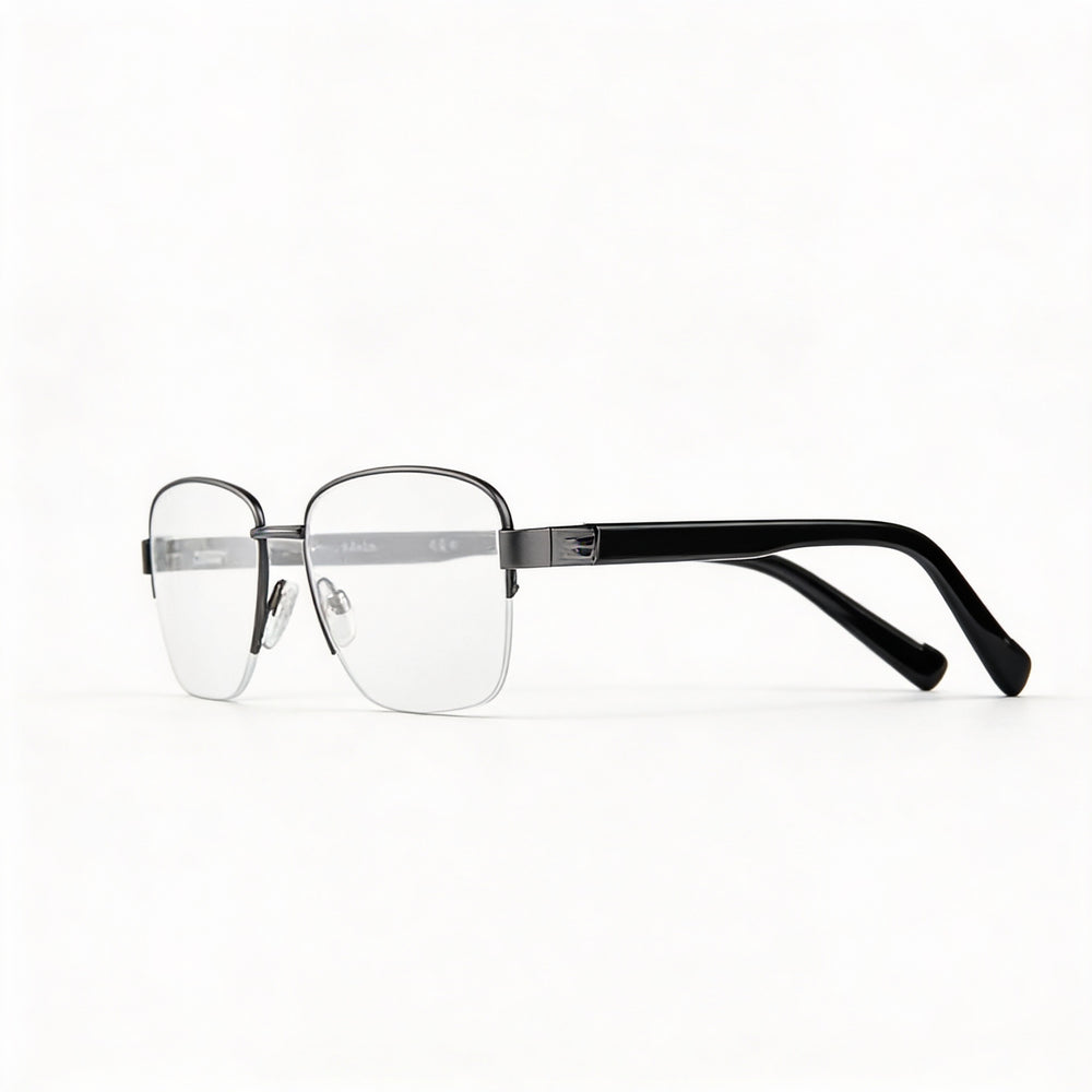 Montura de gafas Pierre Cardin para hombre, metal oscuro, Ruthen, 56-18-140