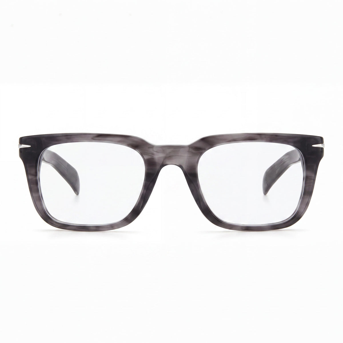 Montura de acetato gris cuerno para hombre David Beckham, lentes no polarizadas 52-21-145, Photo 2