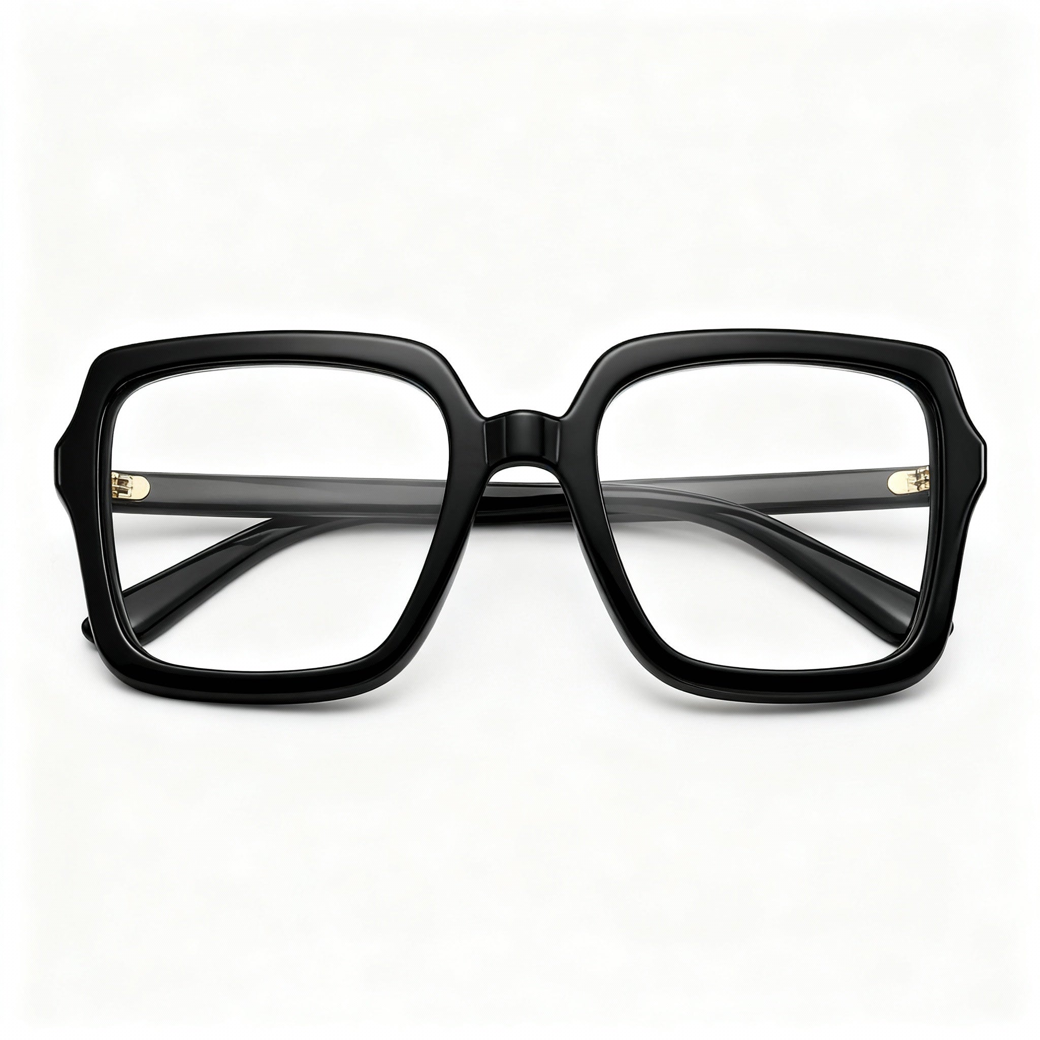 Gucci GG1318O Women's Black Eco-Acetate Square Full Rim Eyeglasses with Clear Customisable Lenses 55mm