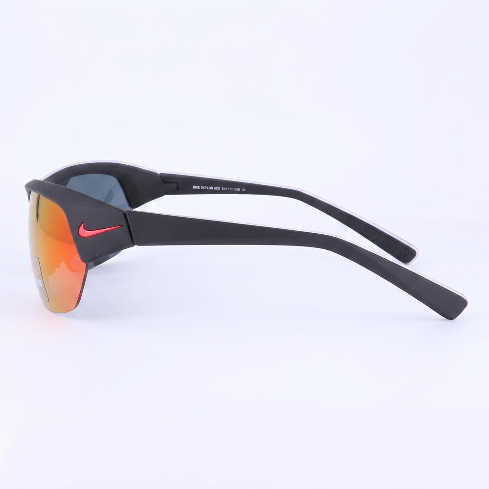 Nike Skylon Ace Unisex Matt Black Grey Plastic Frame Grey Infrared Mirror Lens UV Protection Sunglasses 69mm