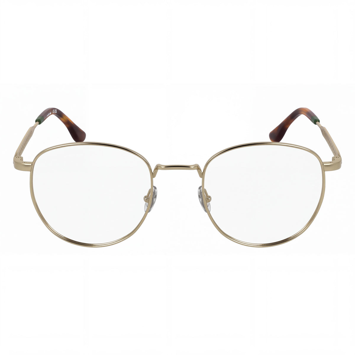 Montura de gafas oftálmicas Lacoste para hombre en metal dorado, estilo casual, ancho de lente de 52 mm, puente de 20 mm, longitud de varilla de 140 mm, Photo 2