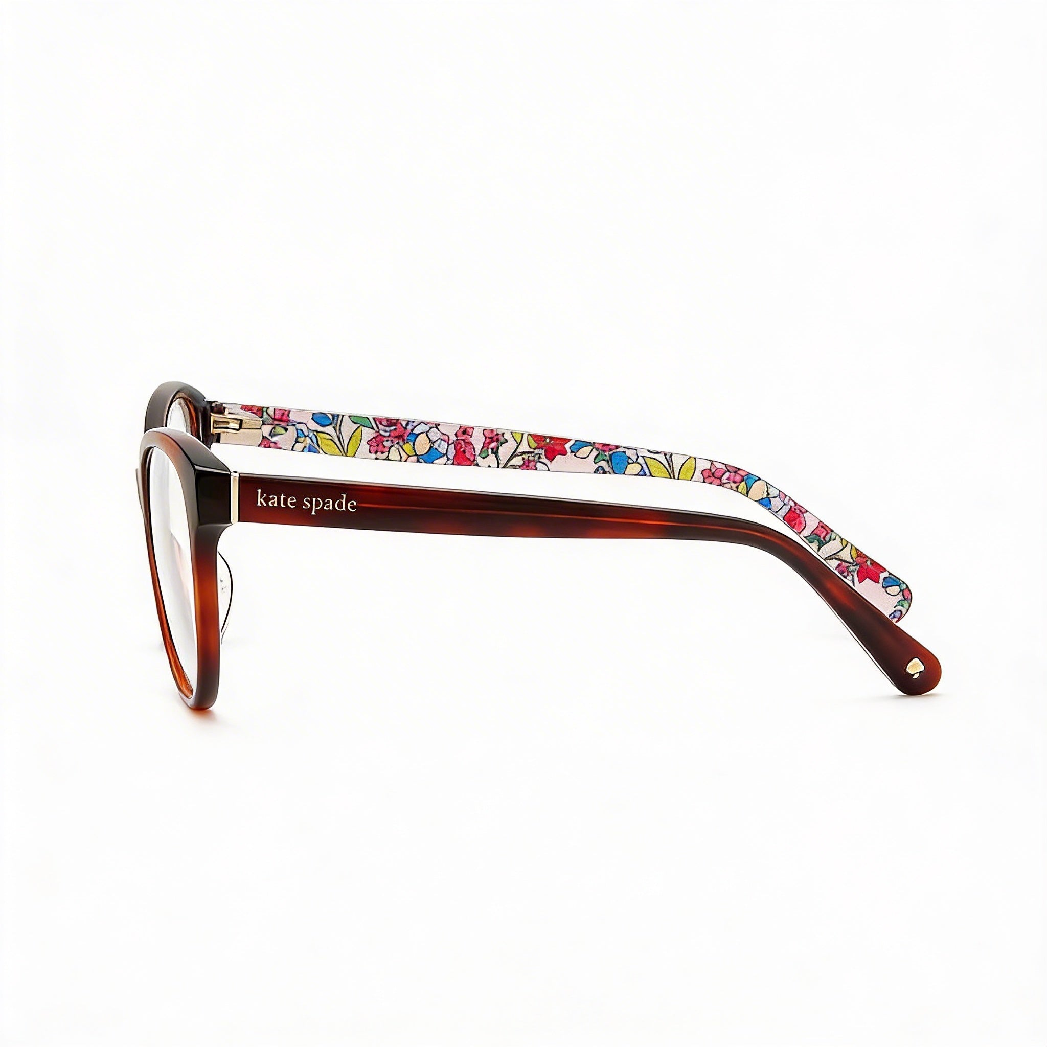 Kate Spade New York  Nataly Women's Dark Havana Plastic Eyewear Frame with Clear Plastic Lenses 51mm, Photo 2