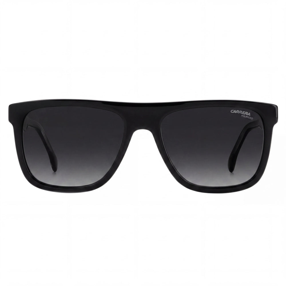 Gafas de sol Carrera 267/S para hombre, de acetato negro y gris, con protección UV y graduadas, de 56 mm