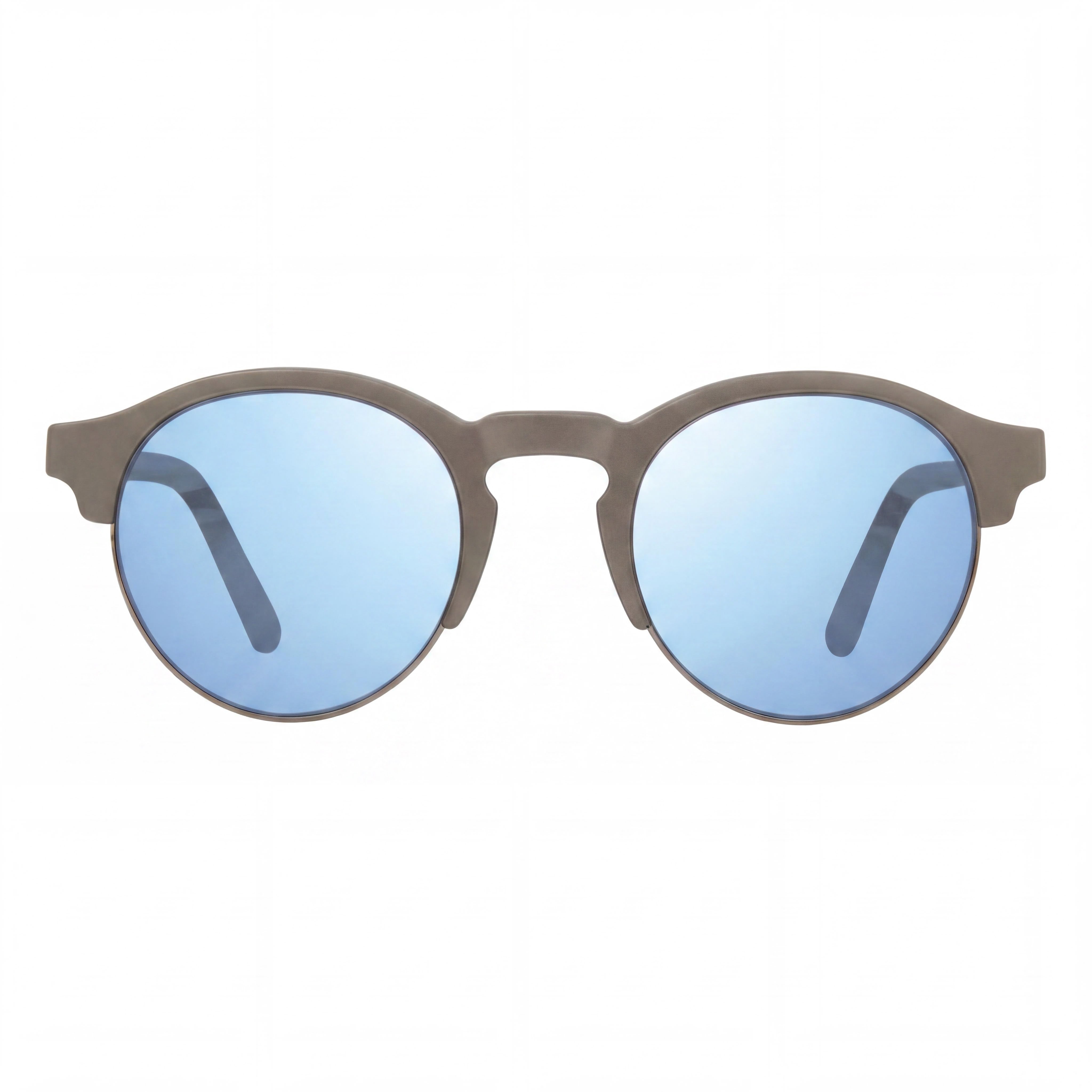 Revo Women's Re 1066 Reign Round Plastic Matte Pewter Polarized UV Protection Sunglasses 49mm, Photo 2