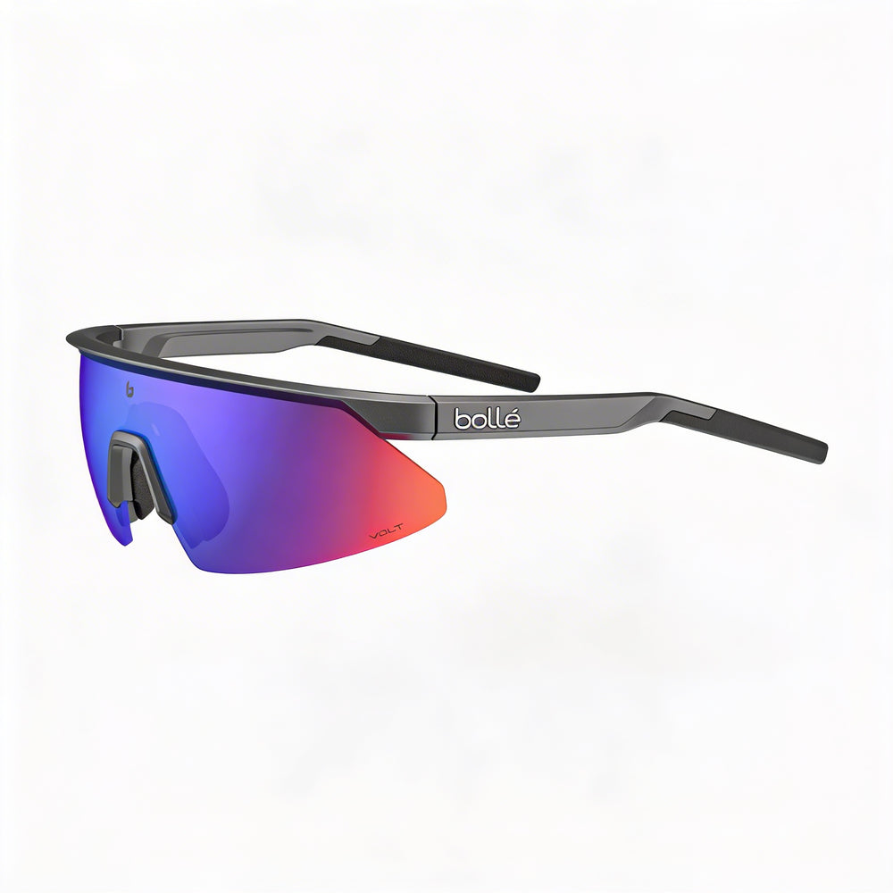 bollé Unisex-adult Multicoloured Acrylic Frame Sunglasses with Multi Glass Non-Polarized Lenses, Size 1