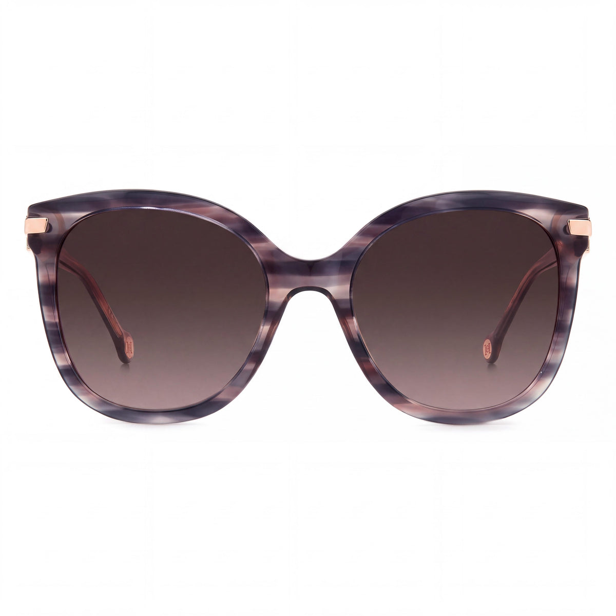 Carolina Herrera 0134/S Women's Classic Pink Horn Acetate Sunglasses with Brown Shaded Gradient UV Protected Lenses 55mm, Photo 2