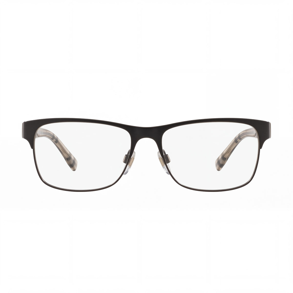 BURBERRY Men's Be 1289 Matte Black Plastic Optical Eyeglass Frame with Demo Lenses, Size 55-16-140, Photo 2
