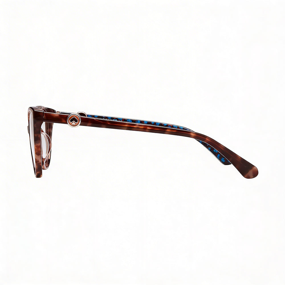 kate spade new york Gafas Unisex Modernas con Montura de Plástico Ruthenium Mate Lente de 52 mm, Puente de 18 mm, Patilla de 140 mm con Lentes de Demostración