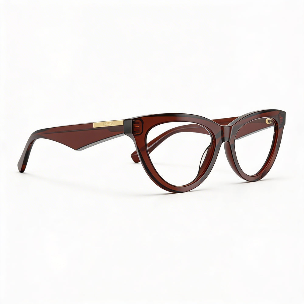 BURBERRY Classic Collection Men's Brown Acetate Frame Clear Polycarbonate Lenses 53mm