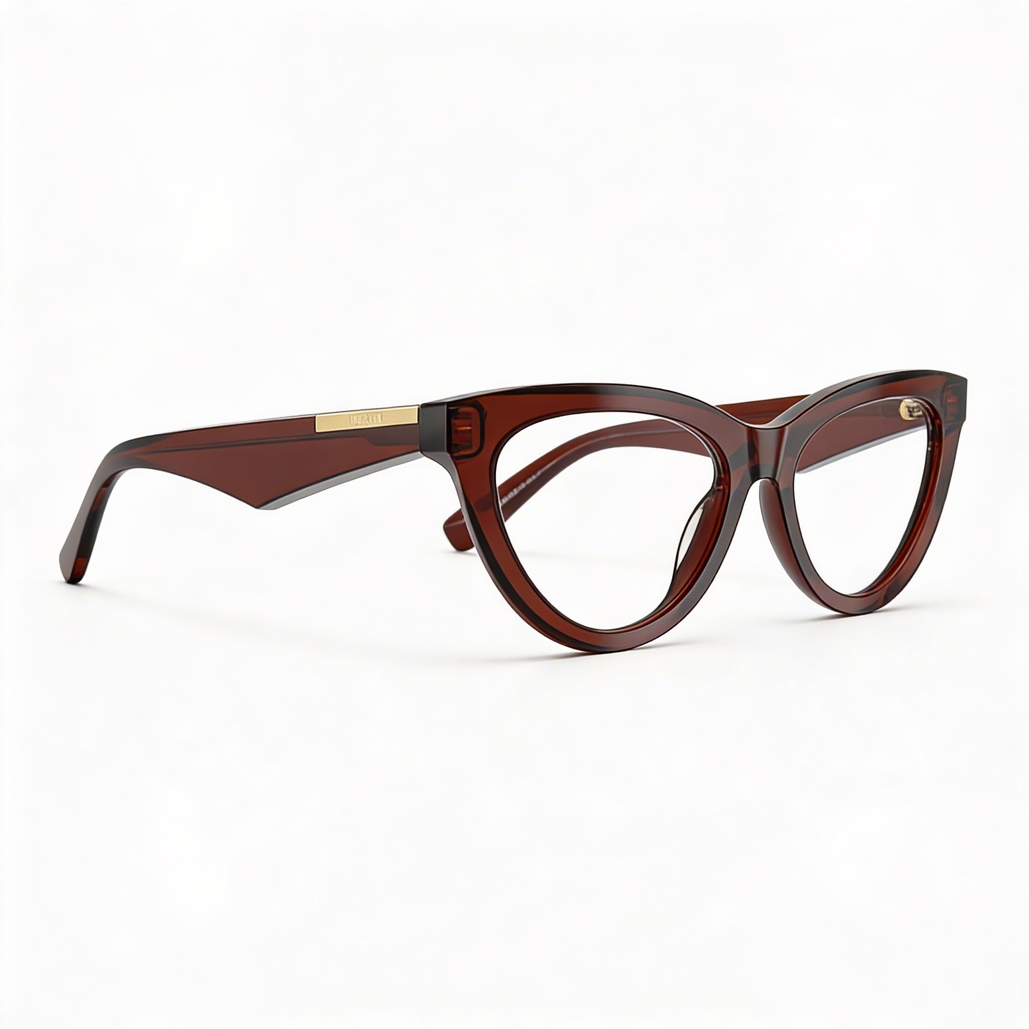 BURBERRY Classic Collection Men's Brown Acetate Frame Clear Polycarbonate Lenses 53mm, Photo 3