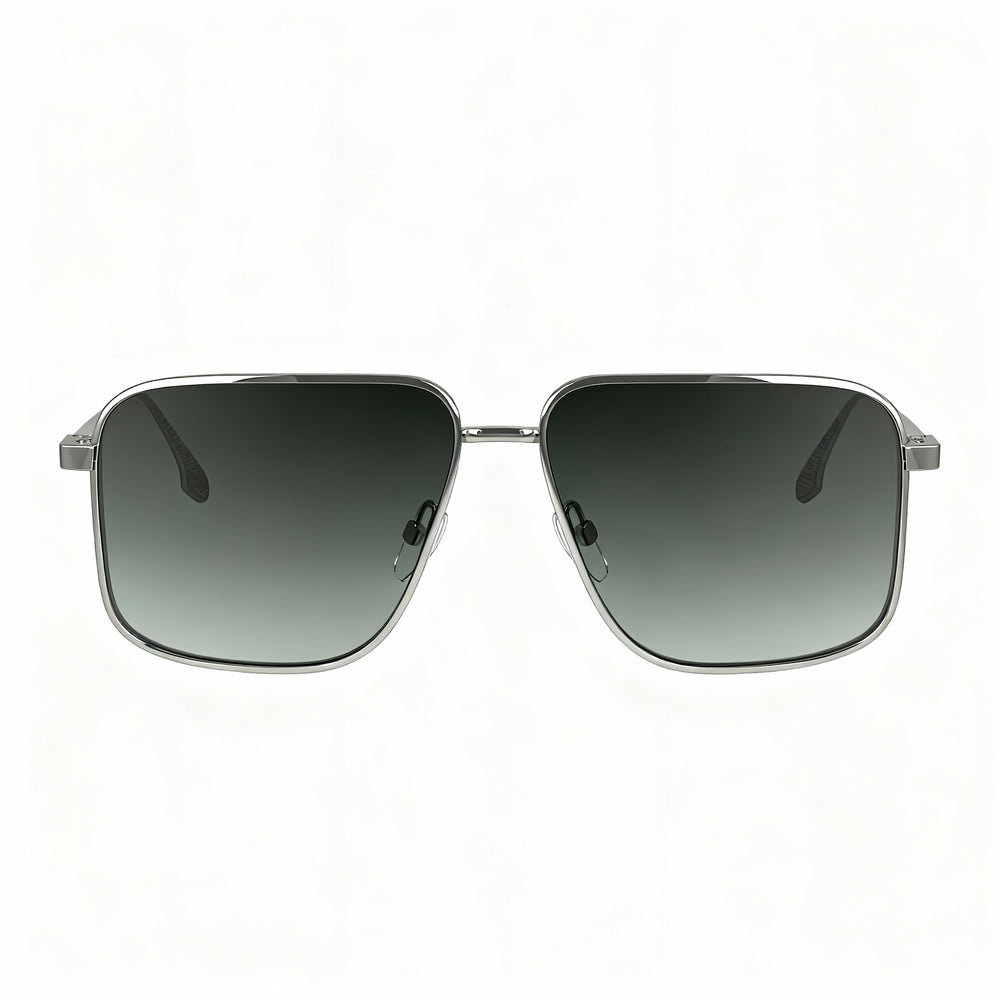 Victoria Beckham Women's Modern VB243S Metal Sunglasses Silver Green Gradient Non-Polarized 57mm