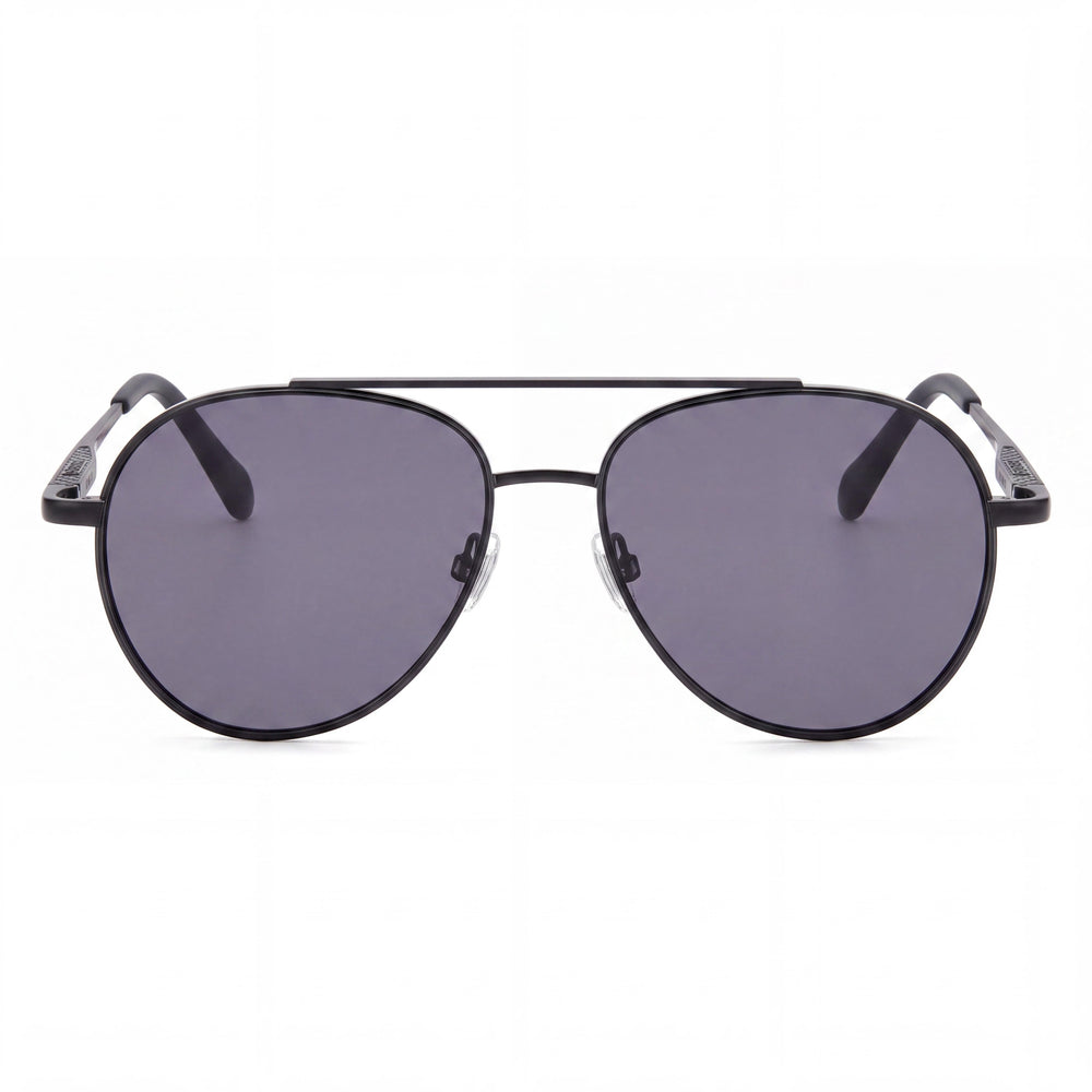 Gafas de sol Fossil Fos 3171/G/S piloto para mujer, acero inoxidable negro mate, no polarizadas, 56 mm