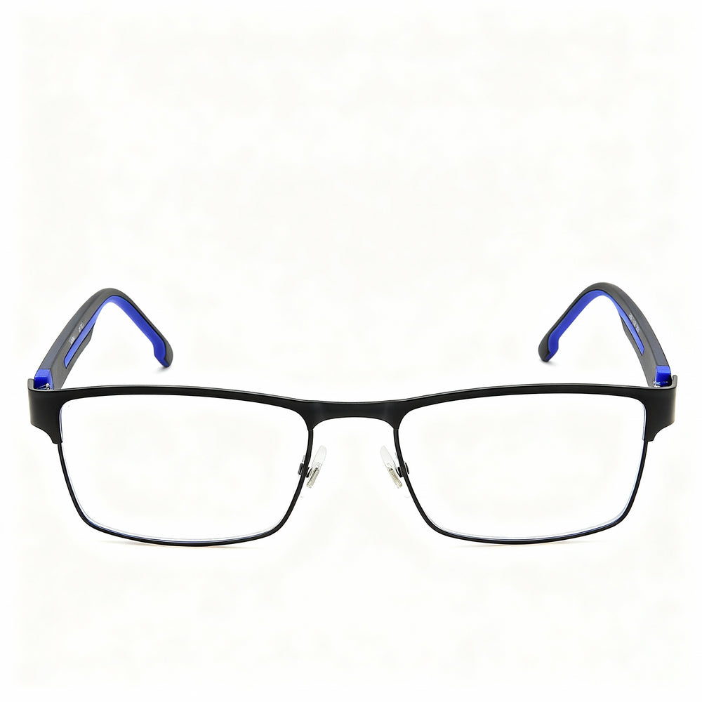 Carrera 8884 Unisex Alloy Steel Non-Polarised Polycarbonate Eyeglasses in Black Blue 55-18-145mm