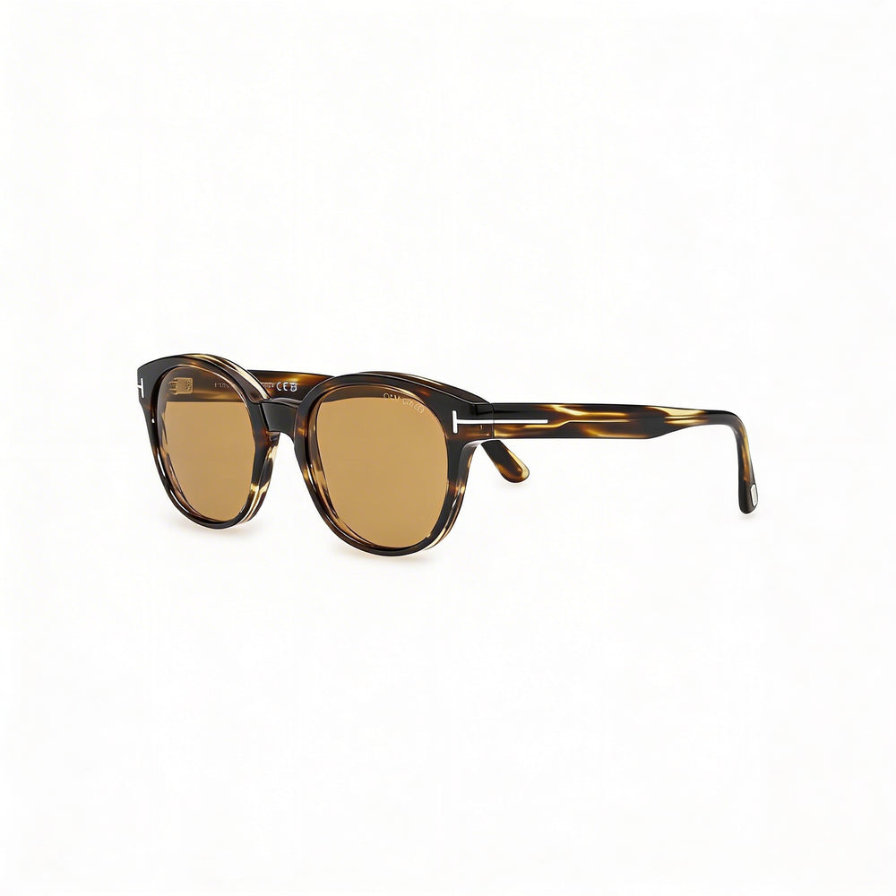 Tom Ford Classic Men's Eyewear with Dark Havana Frame and Black Lenses, Bridge 20mm, Temple 145mm