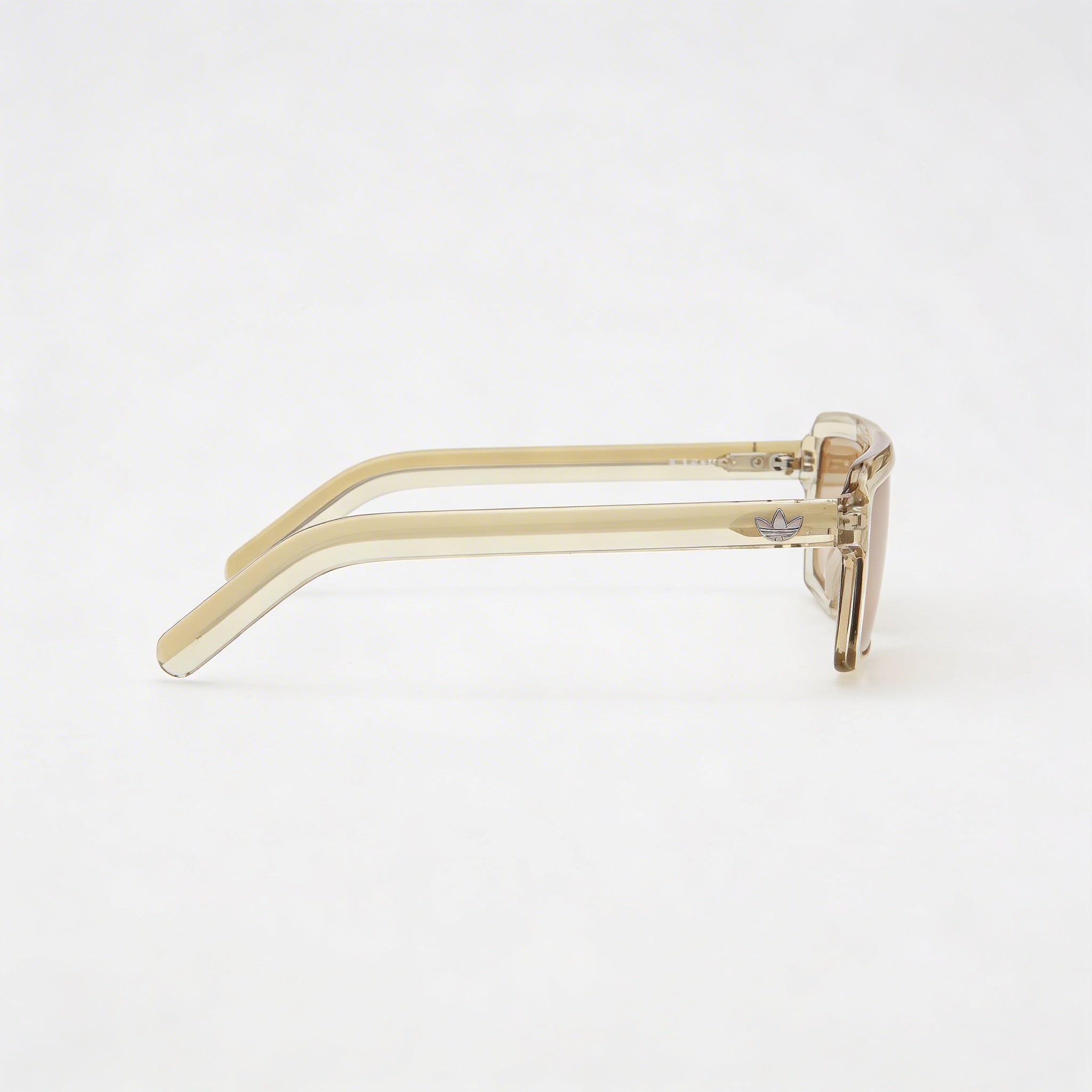 adidas Originals Or0133 Unisex Shiny Light Yellow Plastic Frame Gold Polycarbonate Lens Eyewear 55-17-145, Photo 3