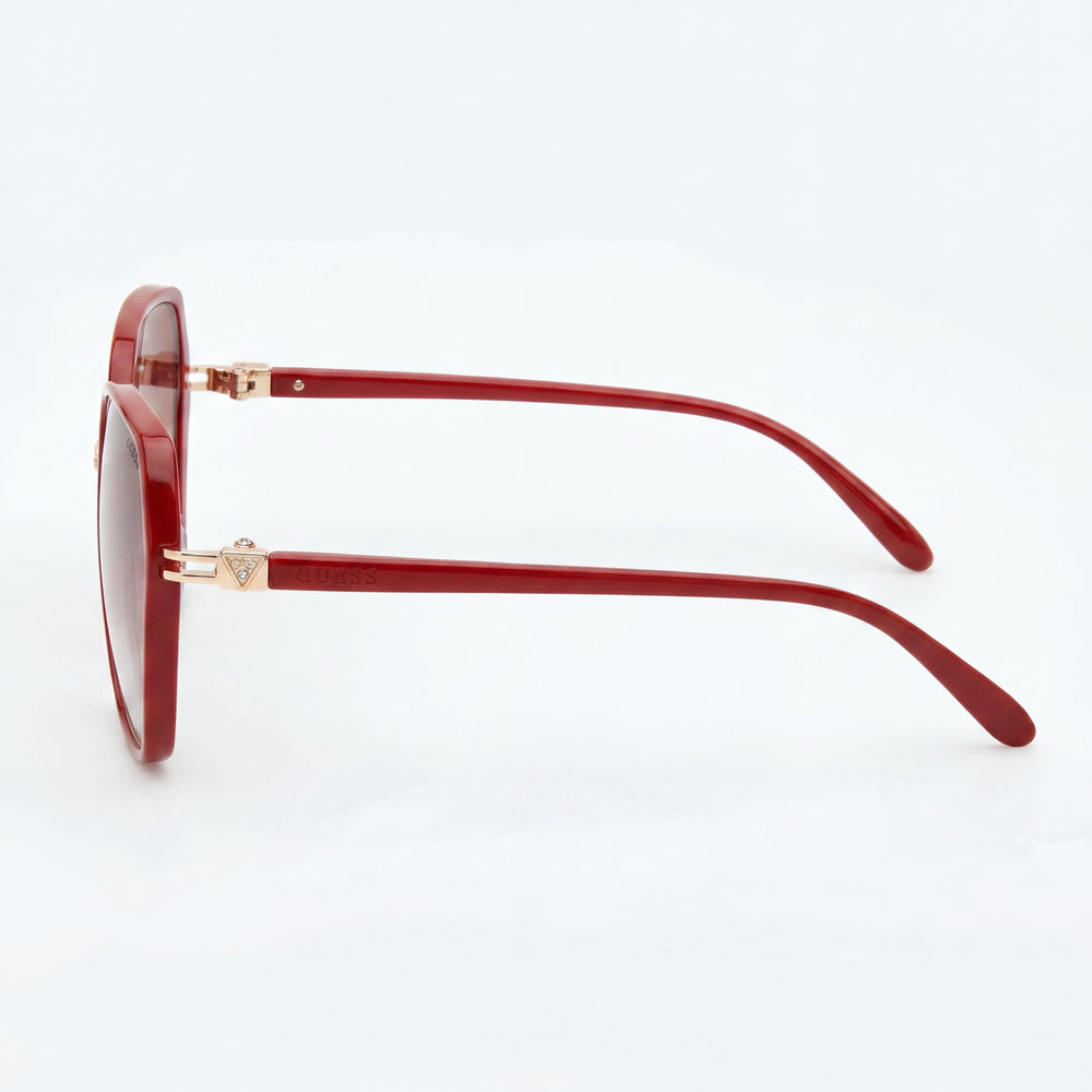 GUESS Women's Multicoloured Plastic Sunglasses 100% UV Protection Brown Lens 59-17-145mm